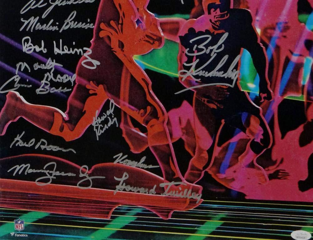 72 Dolphins Autographed 16x20 PF Super Bowl Poster by NFL/Fanatics w/ 20 Sigs -JSA W Auth Silver