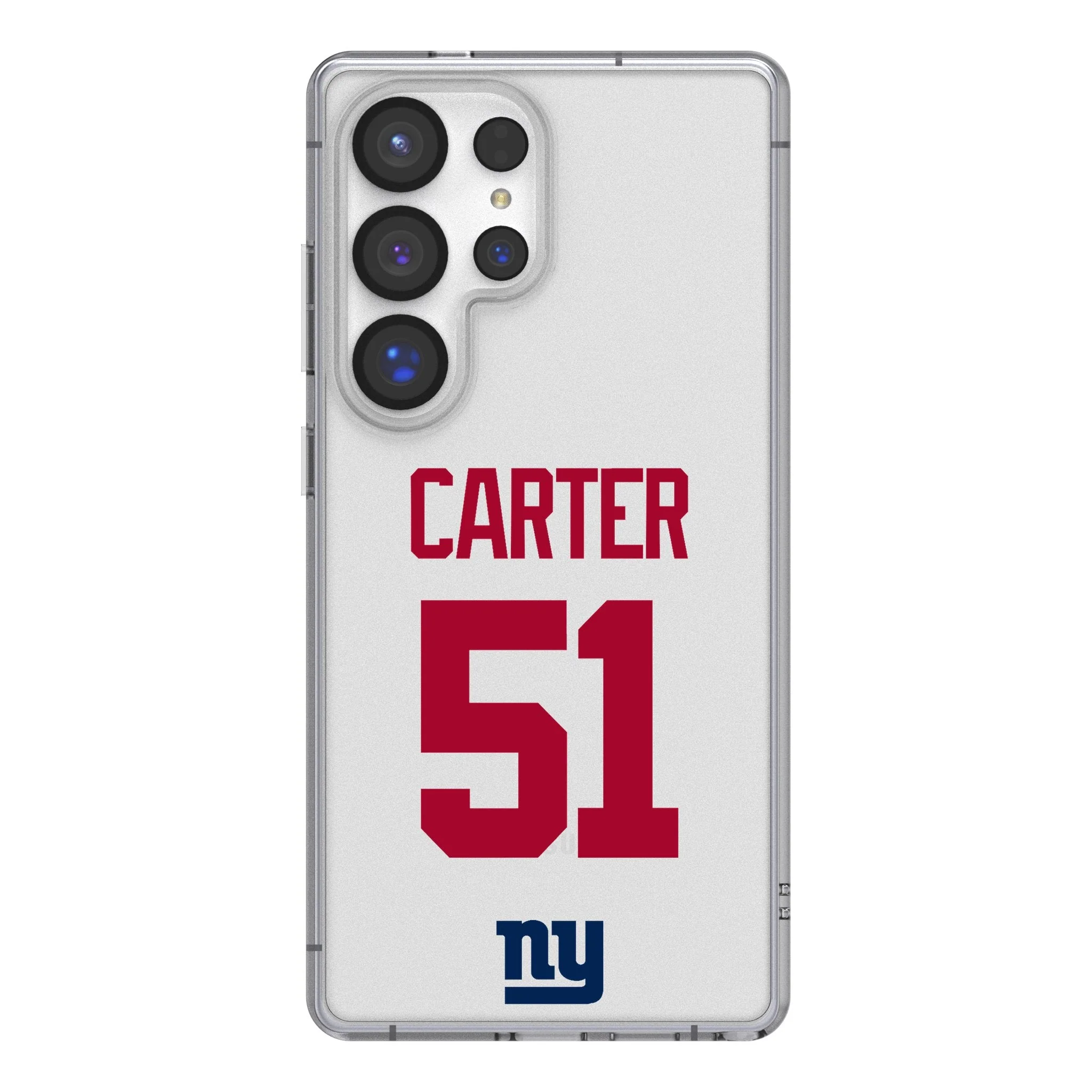 Abdul Carter New York Giants 51 Game Tactic Clear Phone Case for Samsung Galaxy