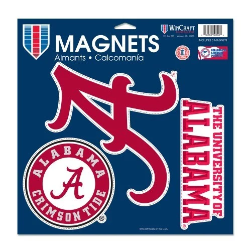 Alabama Crimson Tide Vinyl Magnet 11" x 11"