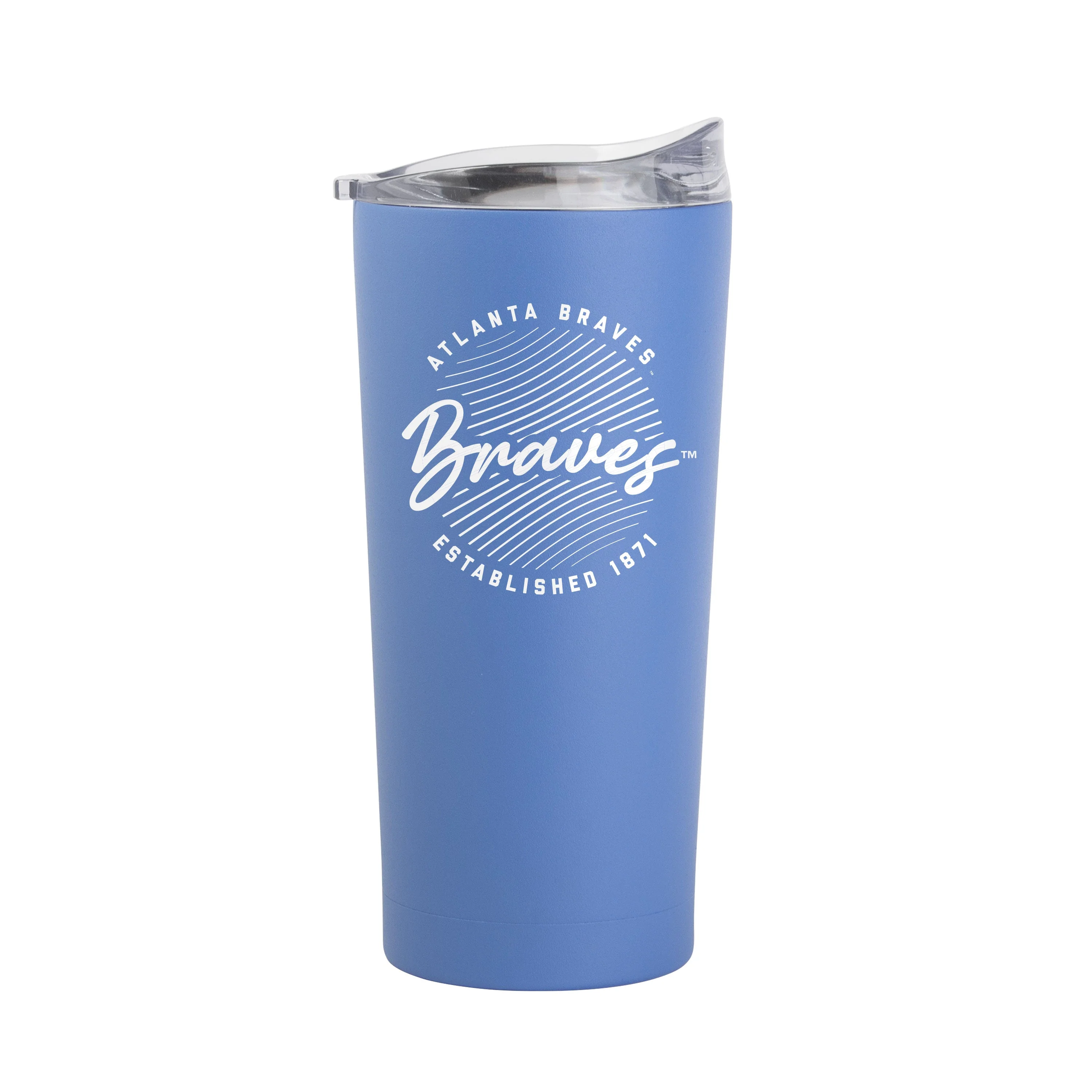 Atlanta Braves 20oz Retro Script Arctic Powder Coat Tumbler - Image 2