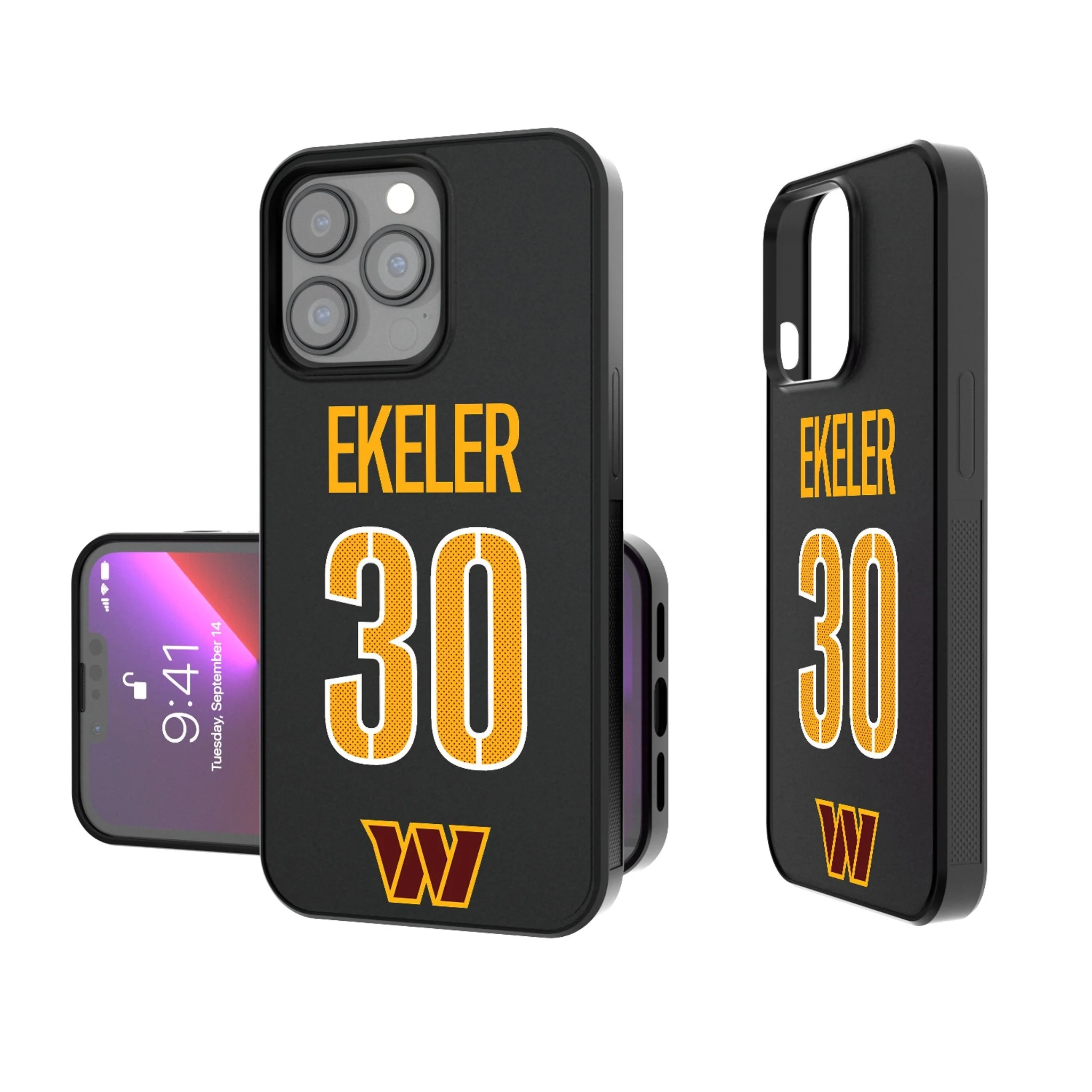 Austin Ekeler Washington Commanders 30 Ready Bump Phone Case