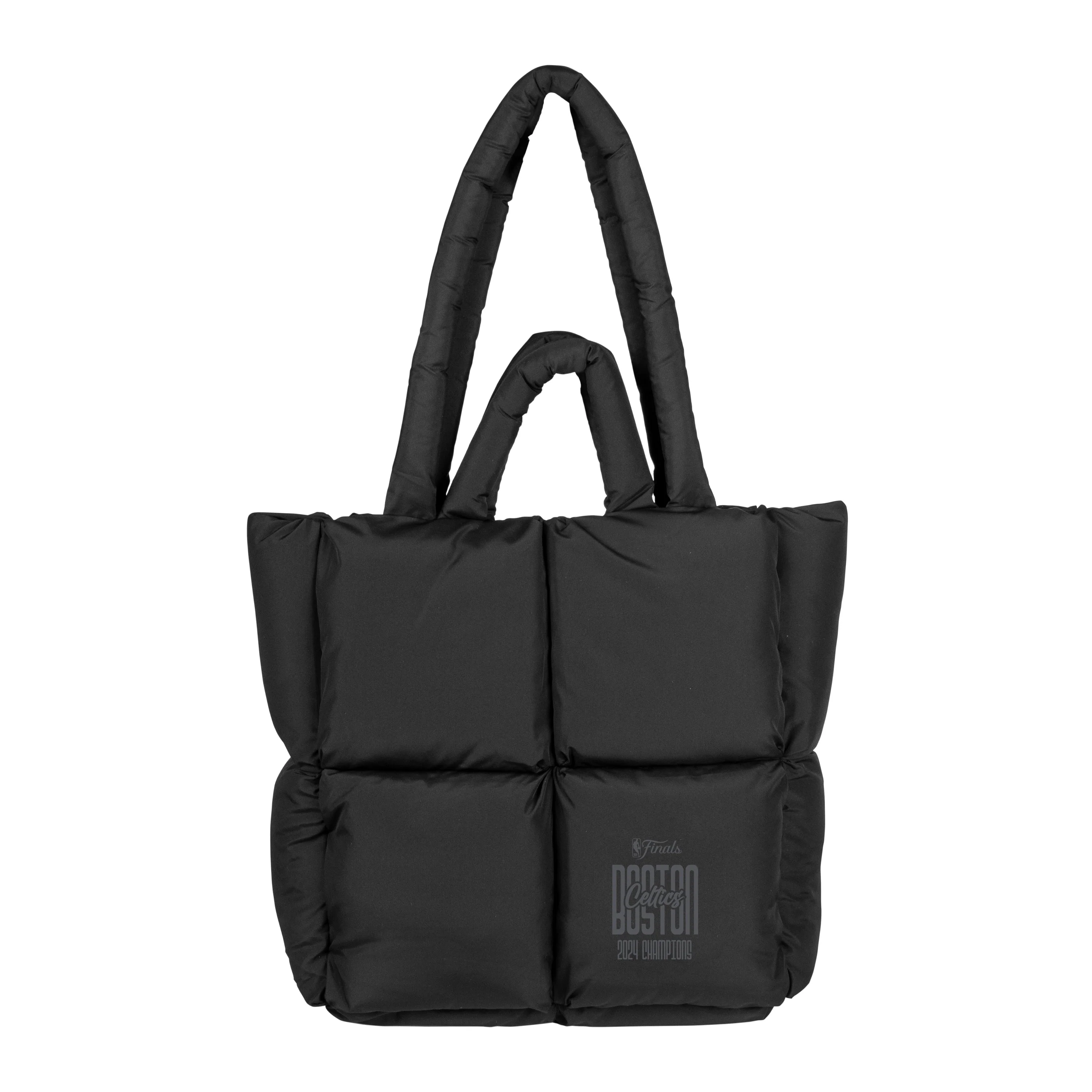 Boston Celtics 2024 NBA Champions Black Puff Tote