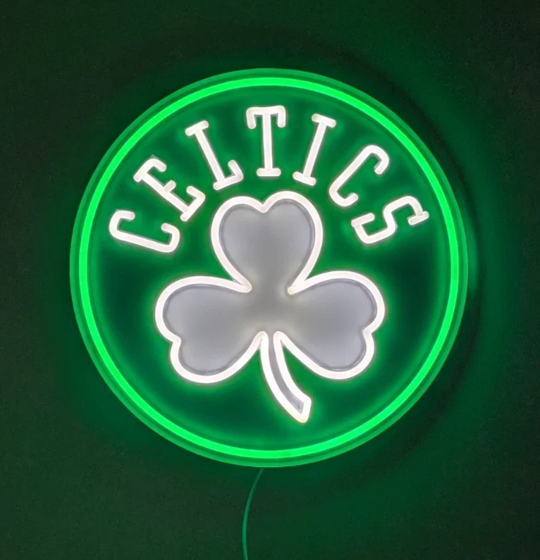 Boston Celtics LED Neon Light Up Team Logo Sign