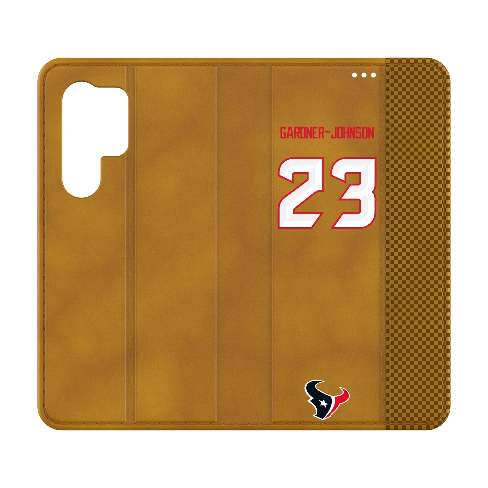 C.J. Gardner-Johnson Houston Texans 23 Game Tactic Folio Phone Case for Samsung Galaxy