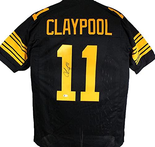 Chase Claypool Autographed Black Color Rush Pro Style Jersey-Beckett WBlack L1
