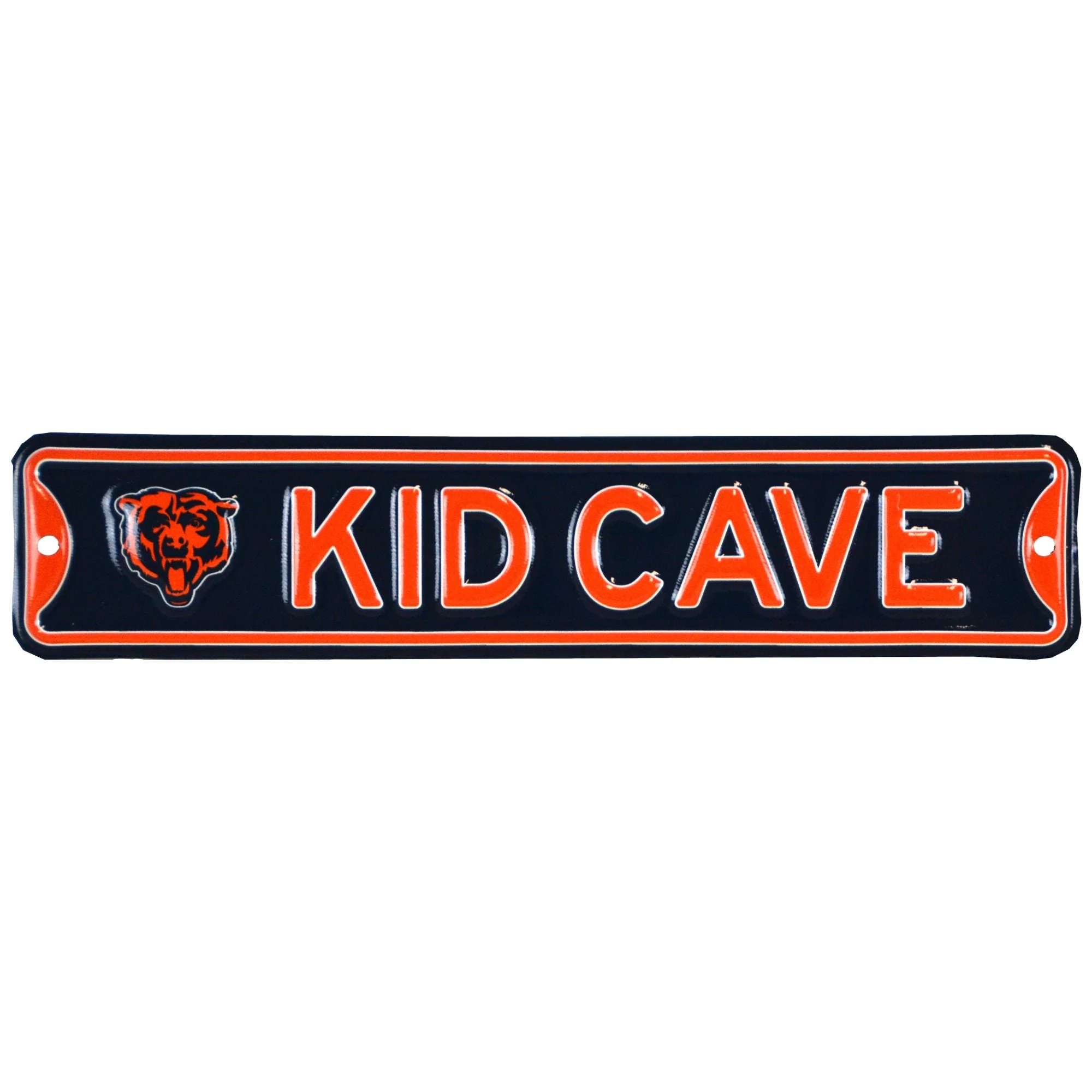 Chicago Bears - KID CAVE -Steel Embossed NFL Mini Street Sign