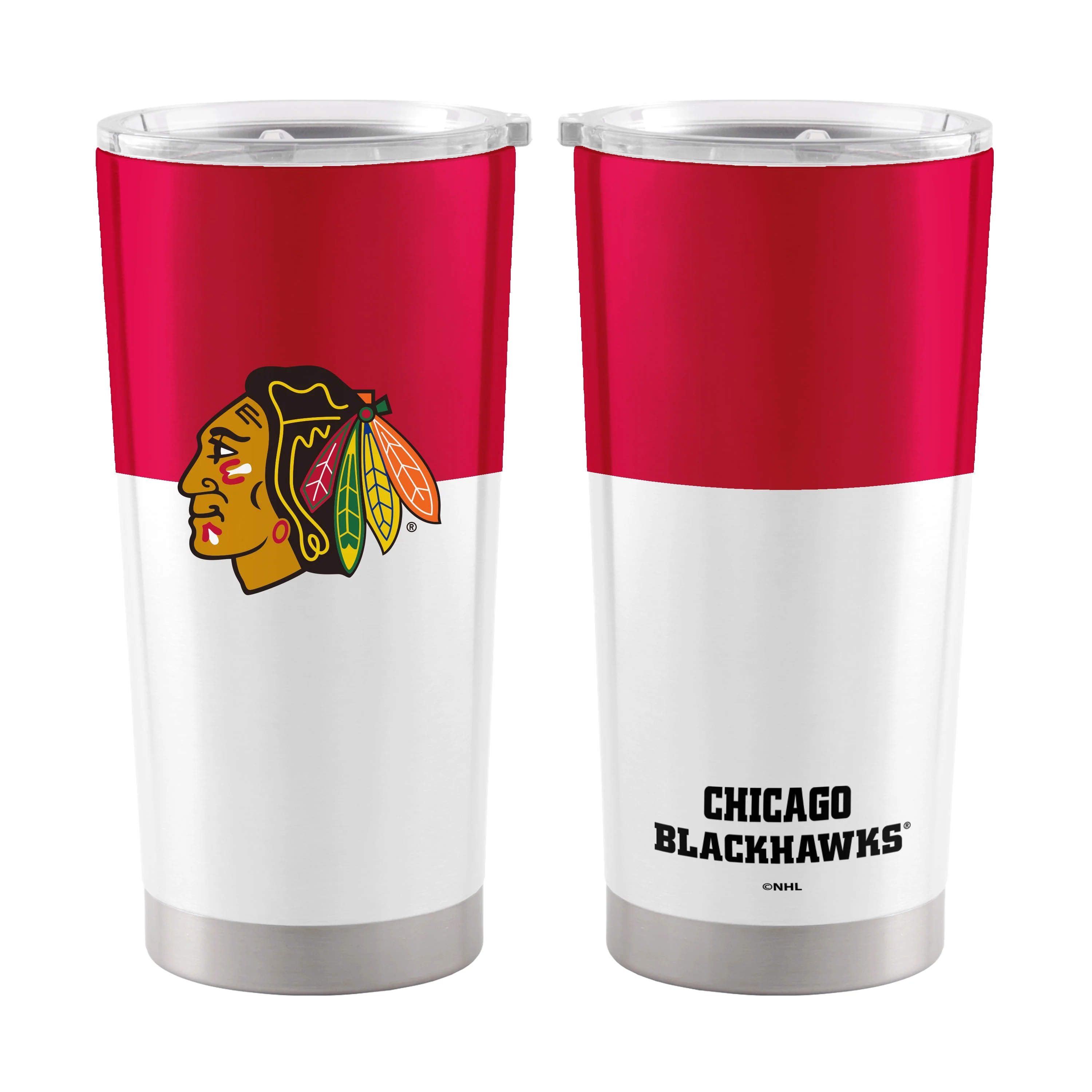 Chicago Blackhawks 20oz Colorblock Stainless Tumbler