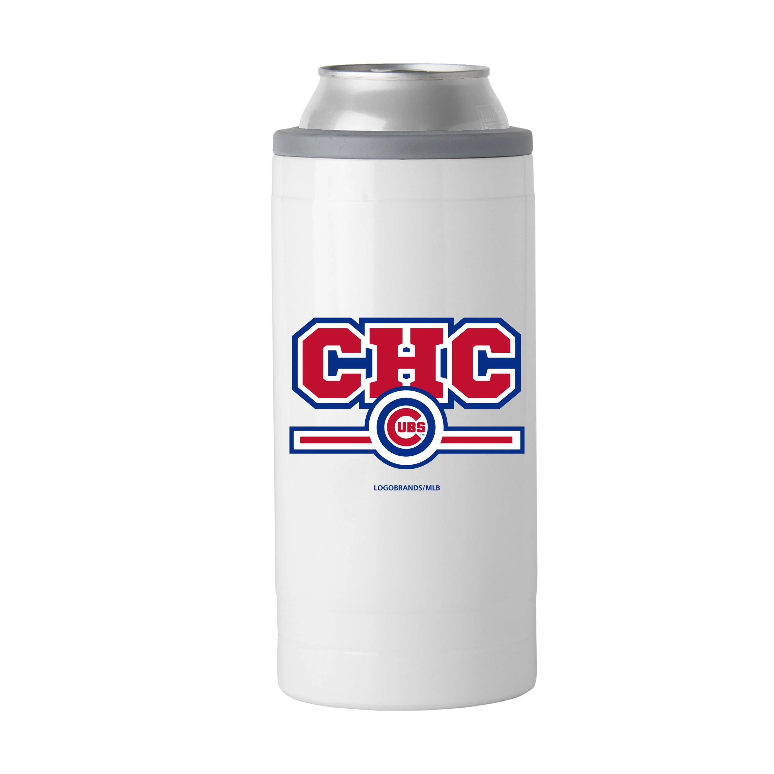 Chicago Cubs Letterman 12 oz Slim Can Coolie