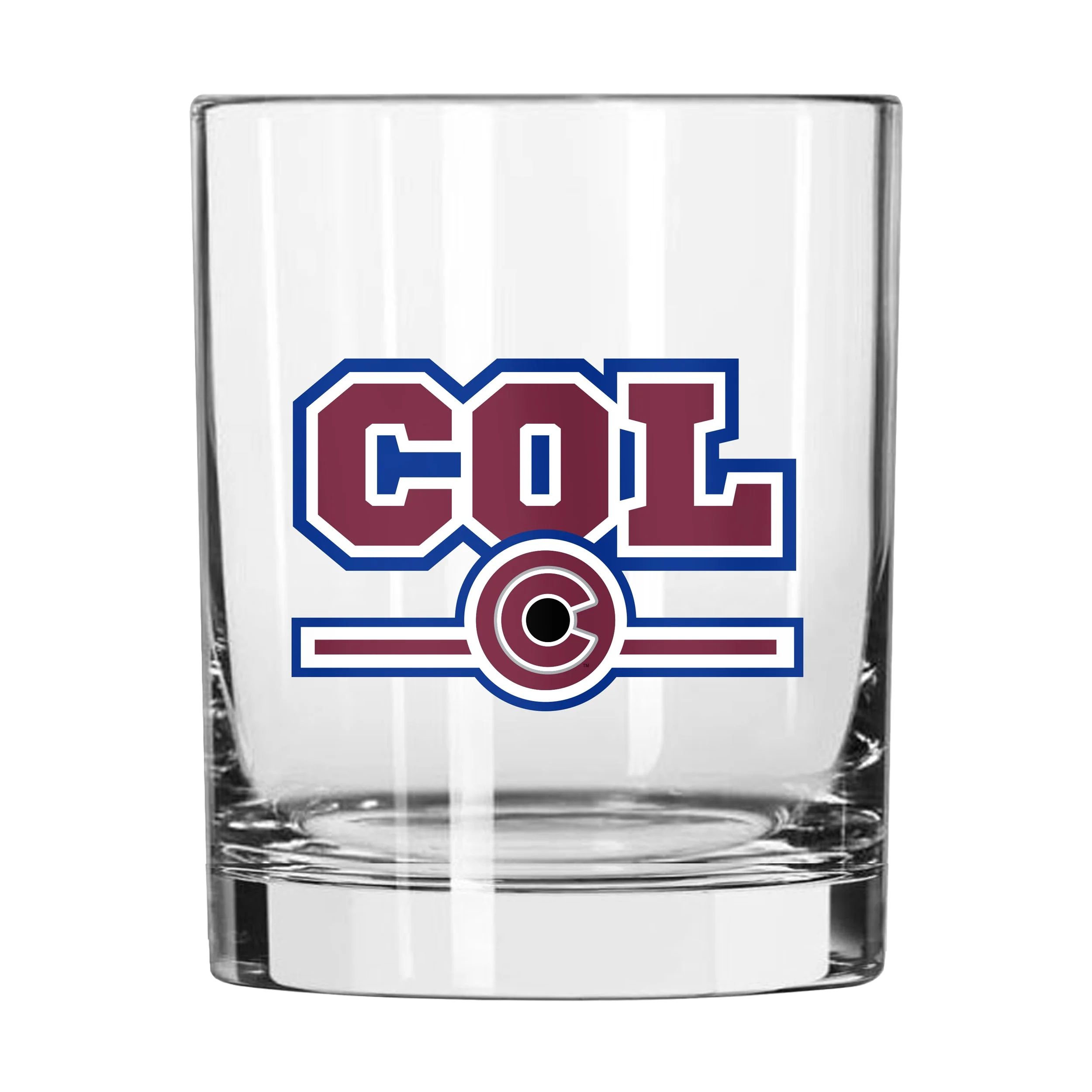 Colorado Avalanche 14oz Letterman Rocks Glass