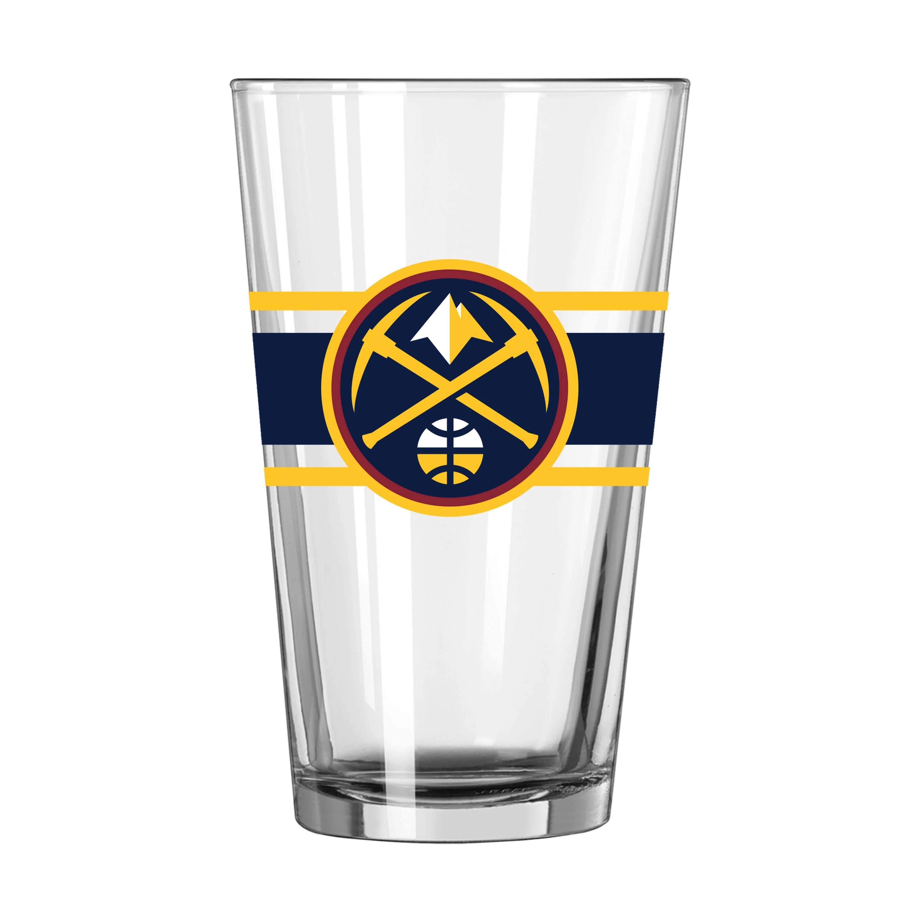 Denver Nuggets 16oz Stripe Pint Glass