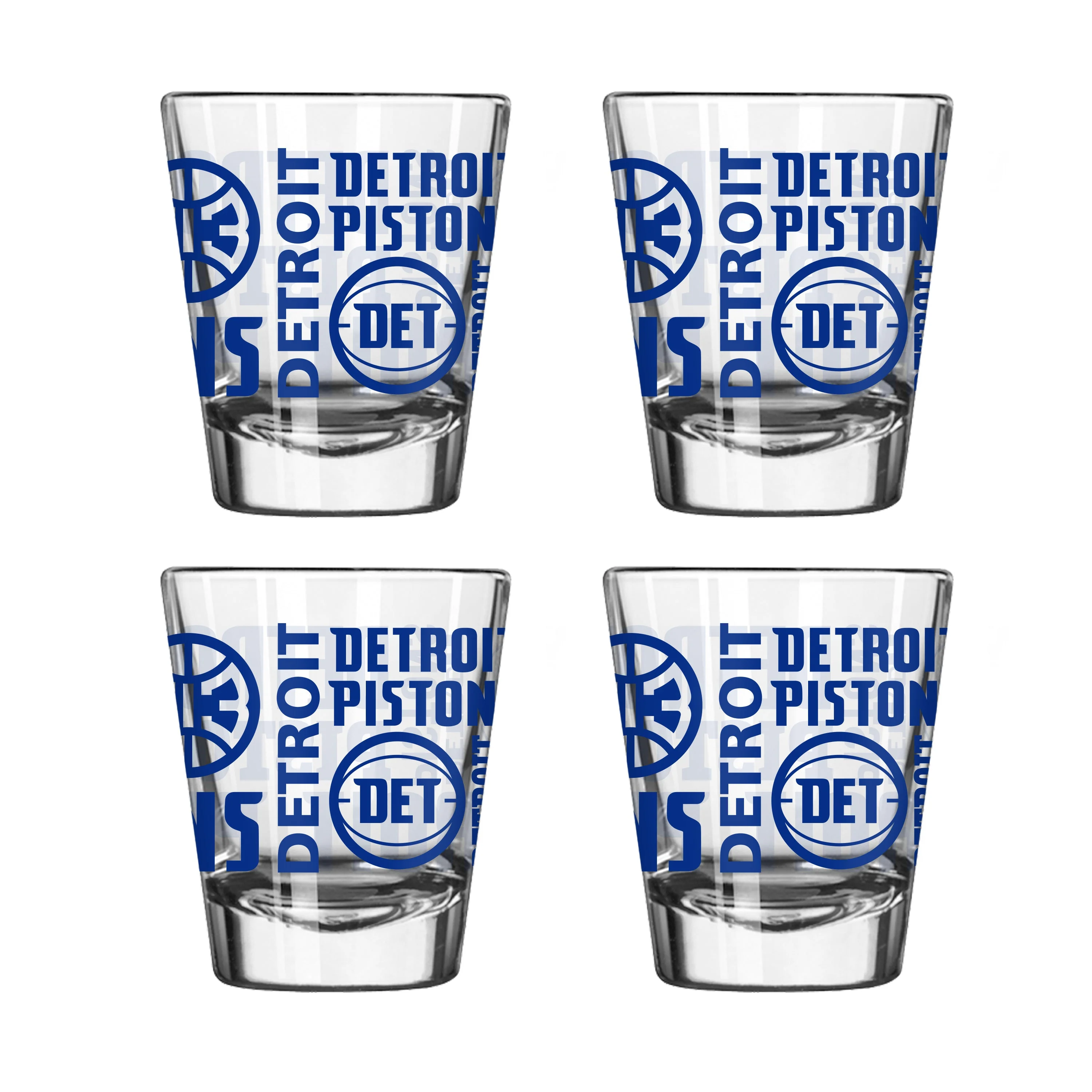 Detroit Pistons 4pk Spirit 2oz Shot Glass