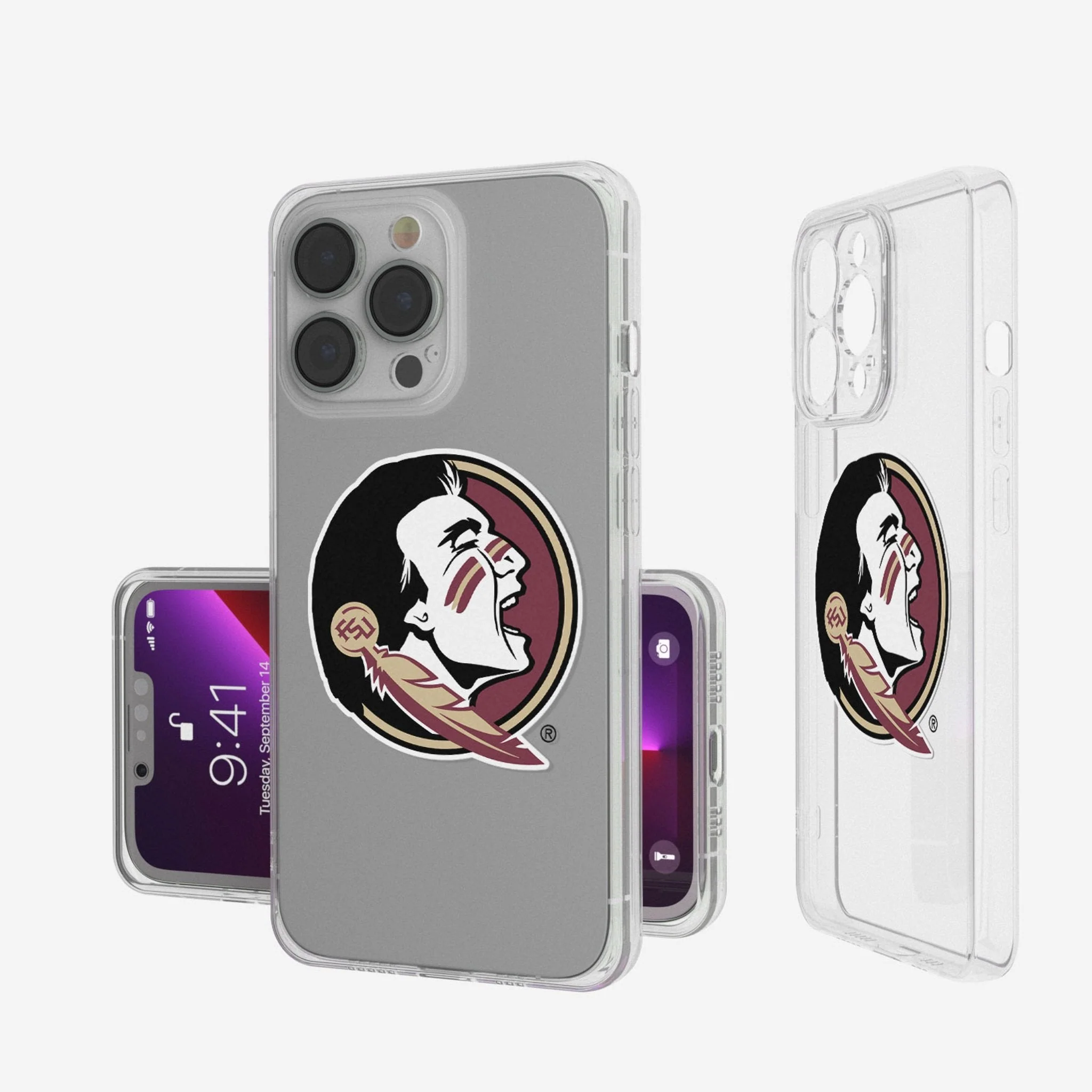 Florida State University Seminoles Insignia Clear Phone Case
