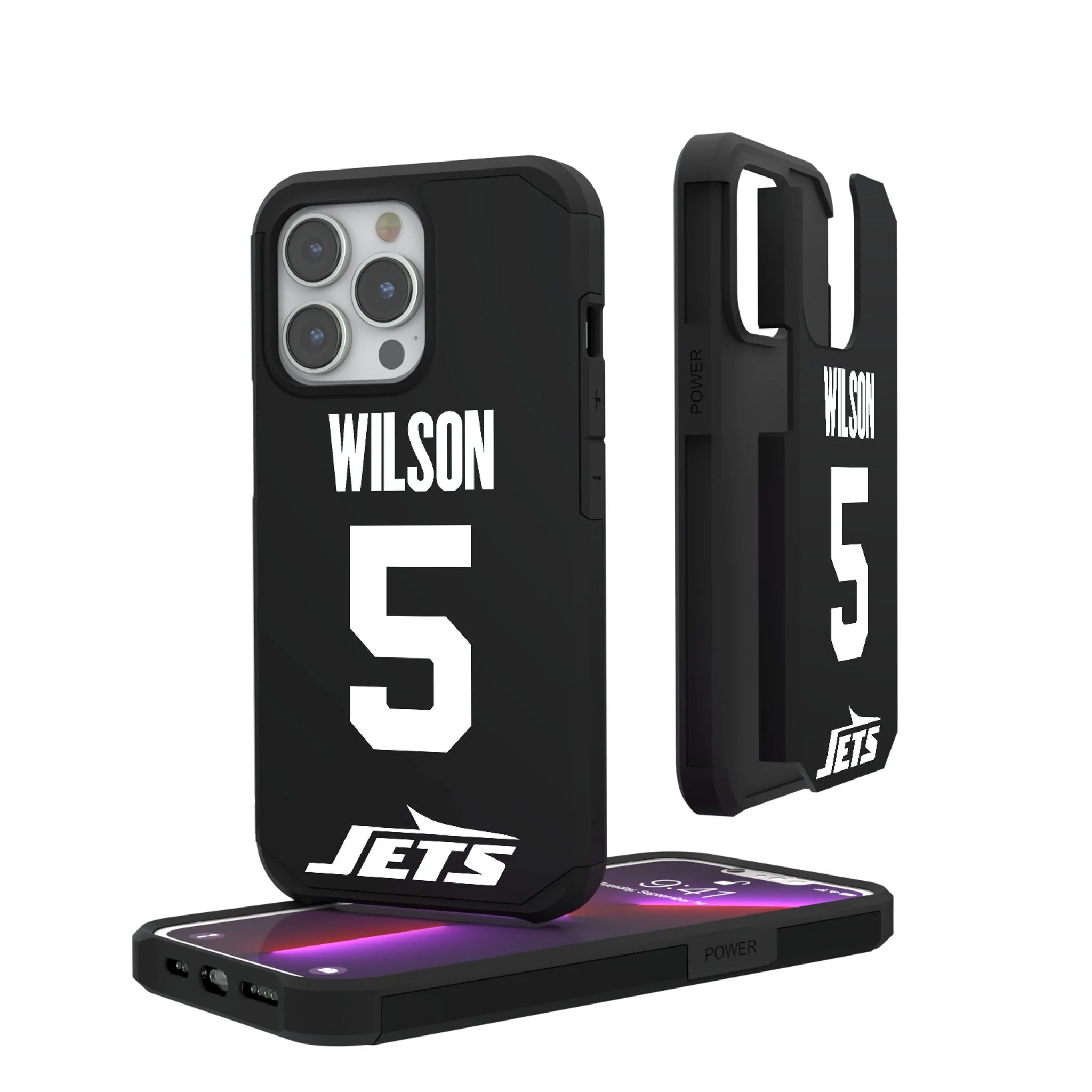 Garrett Wilson New York Jets 5 Ready Rugged Phone Case