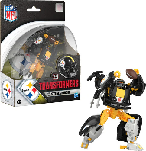 Hasbro Collectibles - NFL x Transformers - Pittsburgh Steelers - Steelsmash Helmet Action Figure