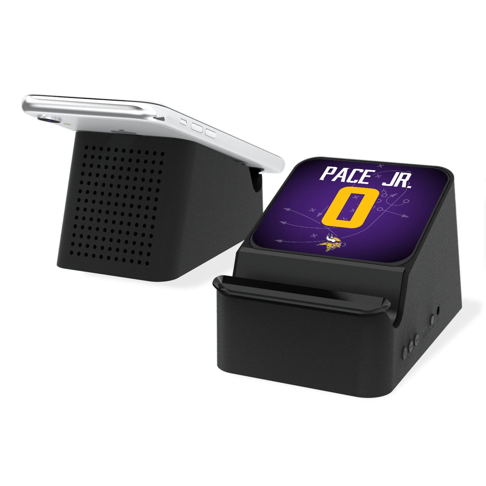 Ivan Pace Jr. Minnesota Vikings 0 Ready Wireless Charging Station and Bluetooth Speaker
