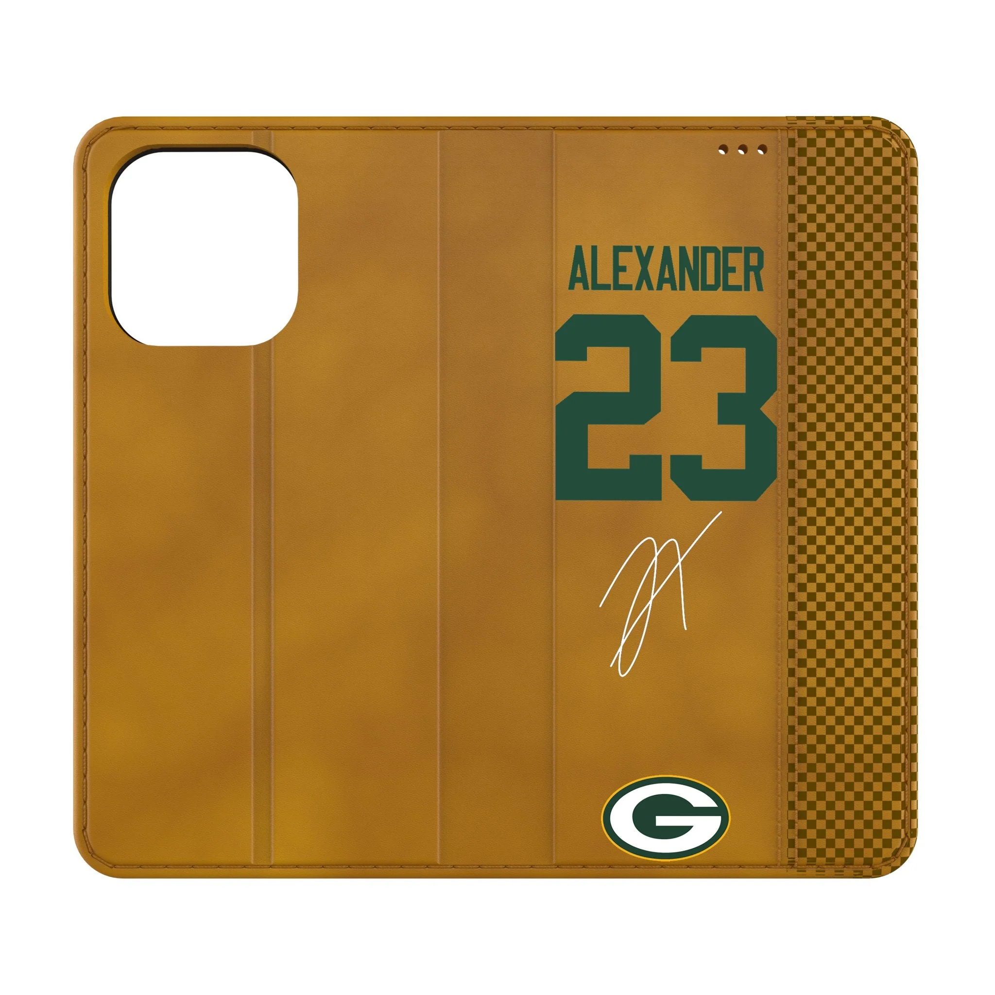 Jaire Alexander Green Bay Packers 23 Game Tactic Folio Phone Case for Apple iPhone