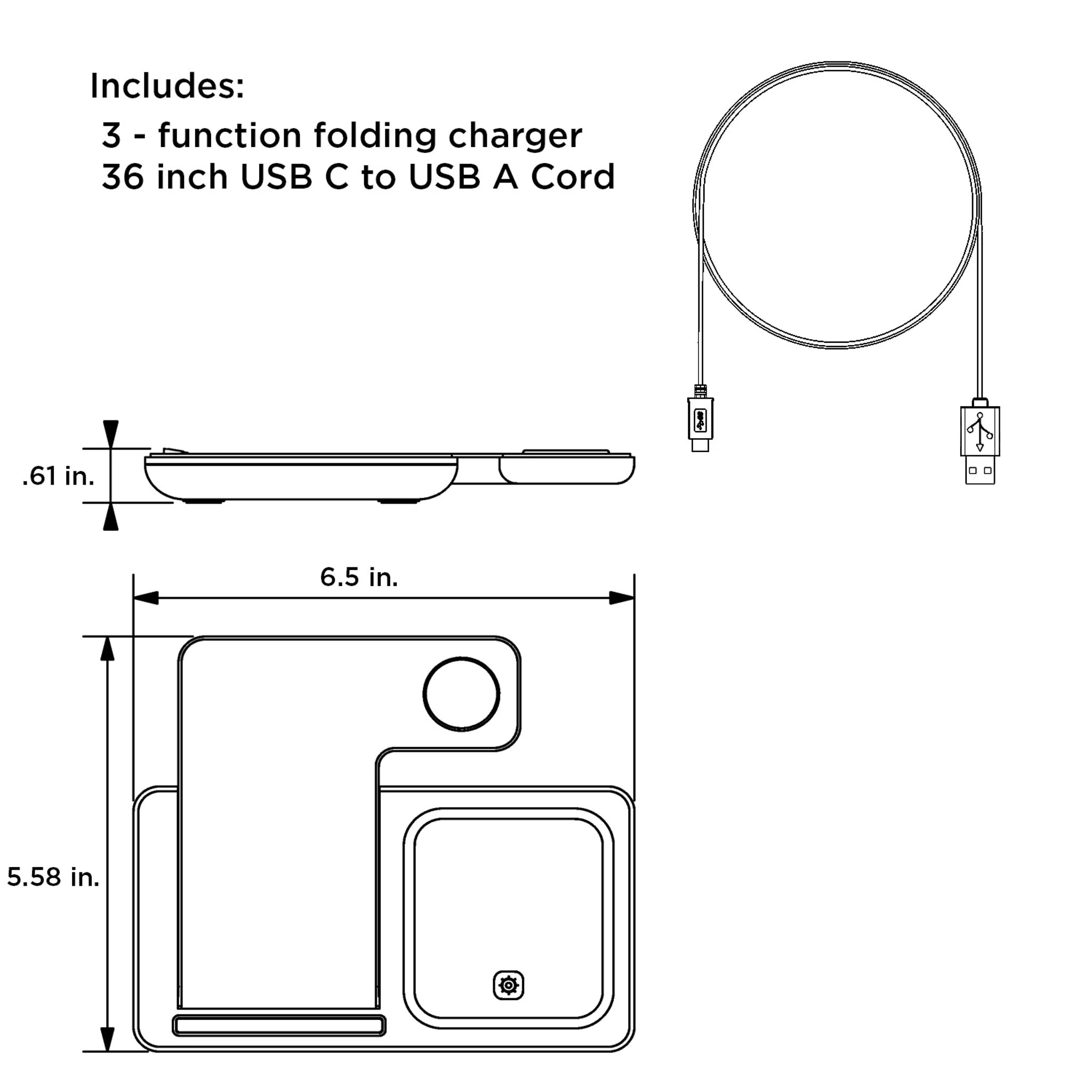 Ja'Marr Chase Cincinnati Bengals 1 Ready 3 in 1 Charging Station - Image 4