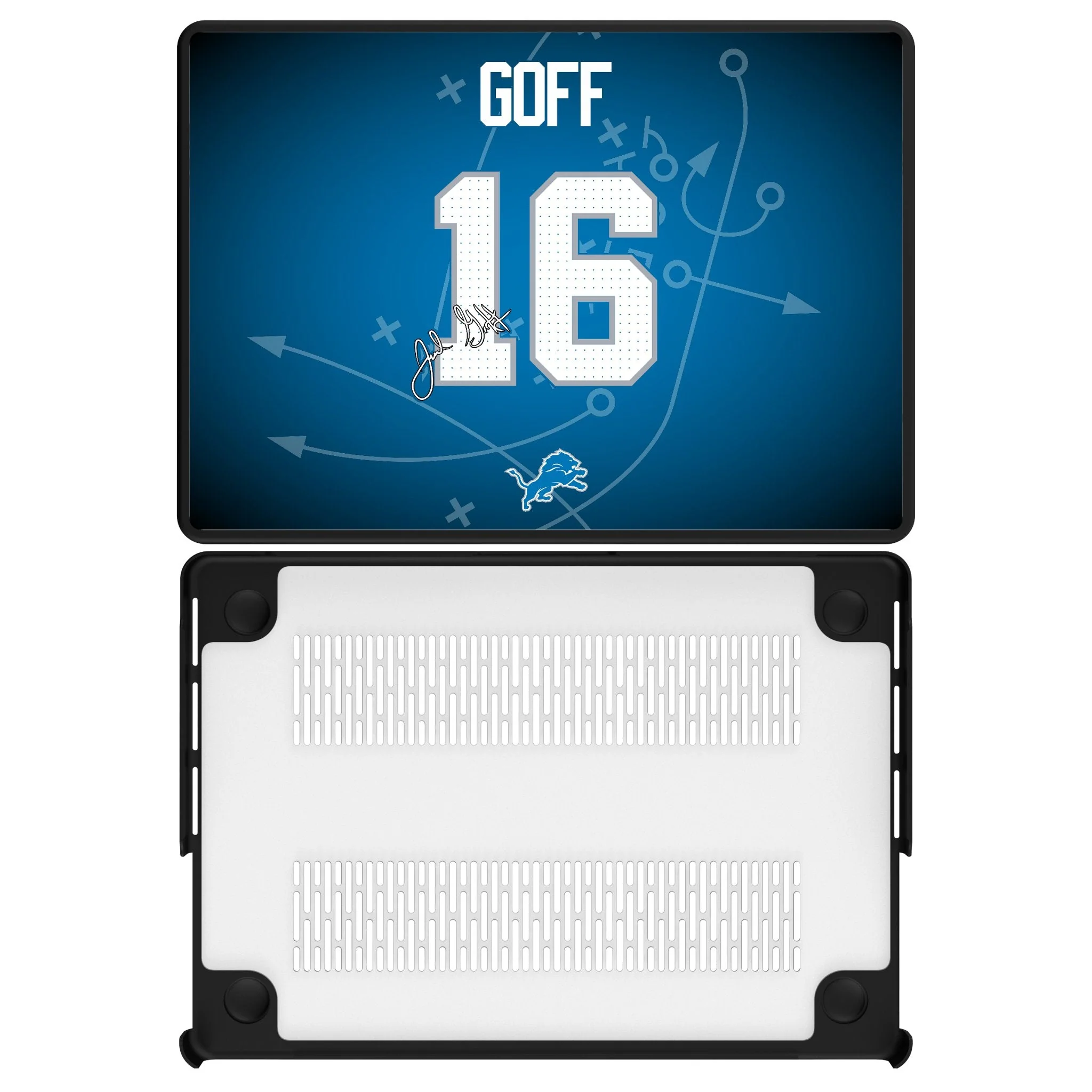 Jared Goff Detroit Lions 16 Game Tactic Laptop Case for Apple MacBook