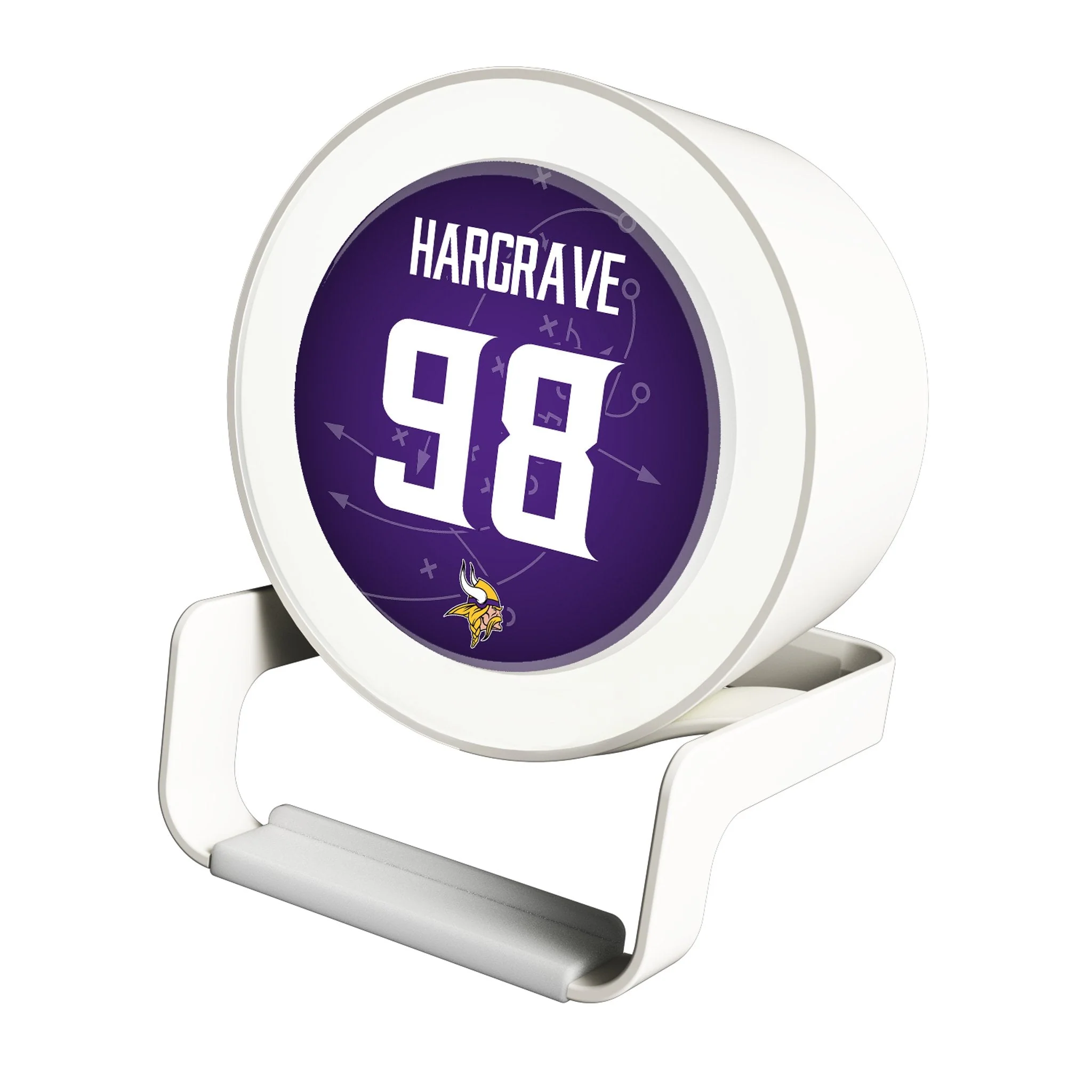 Javon Hargrave Minnesota Vikings 98 Game Tactic Night Light Charger and Bluetooth Speaker