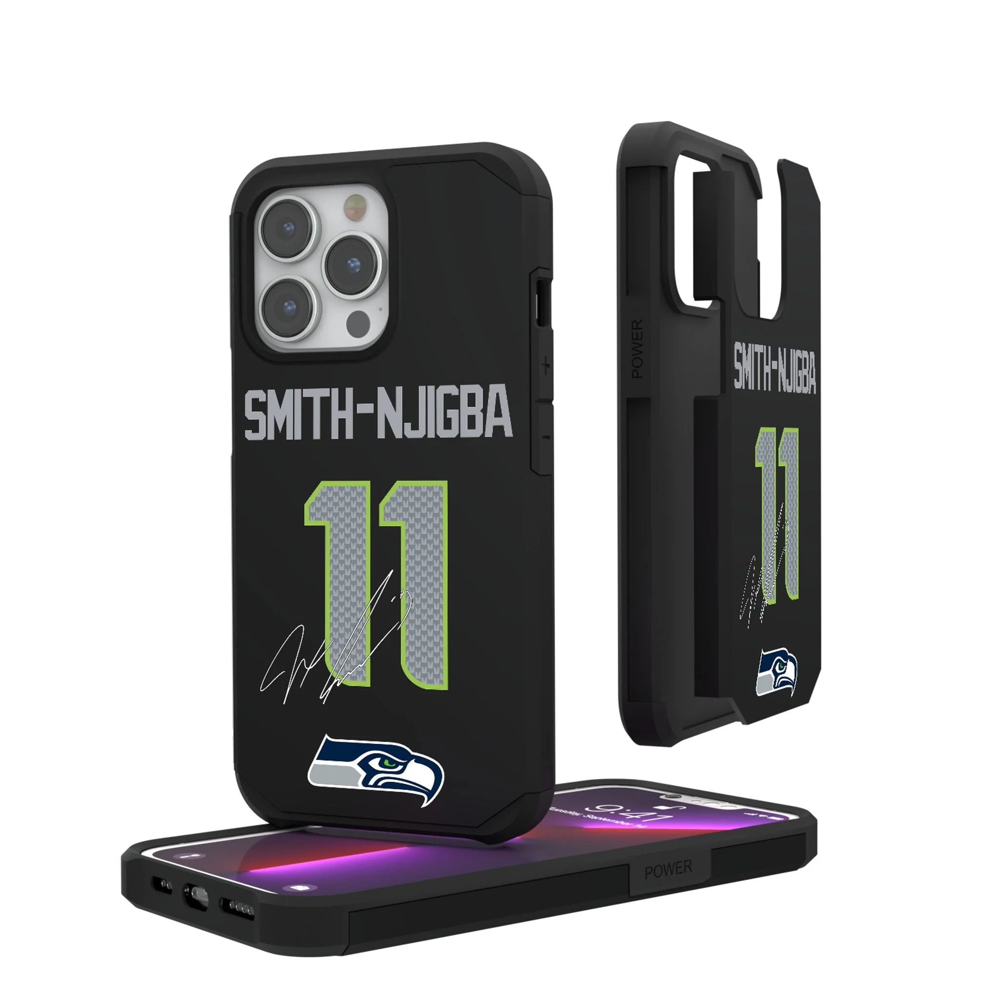 Jaxon Smith-Njigba Seattle Seahawks 11 Game Tactic Rugged Phone Case for Apple iPhone