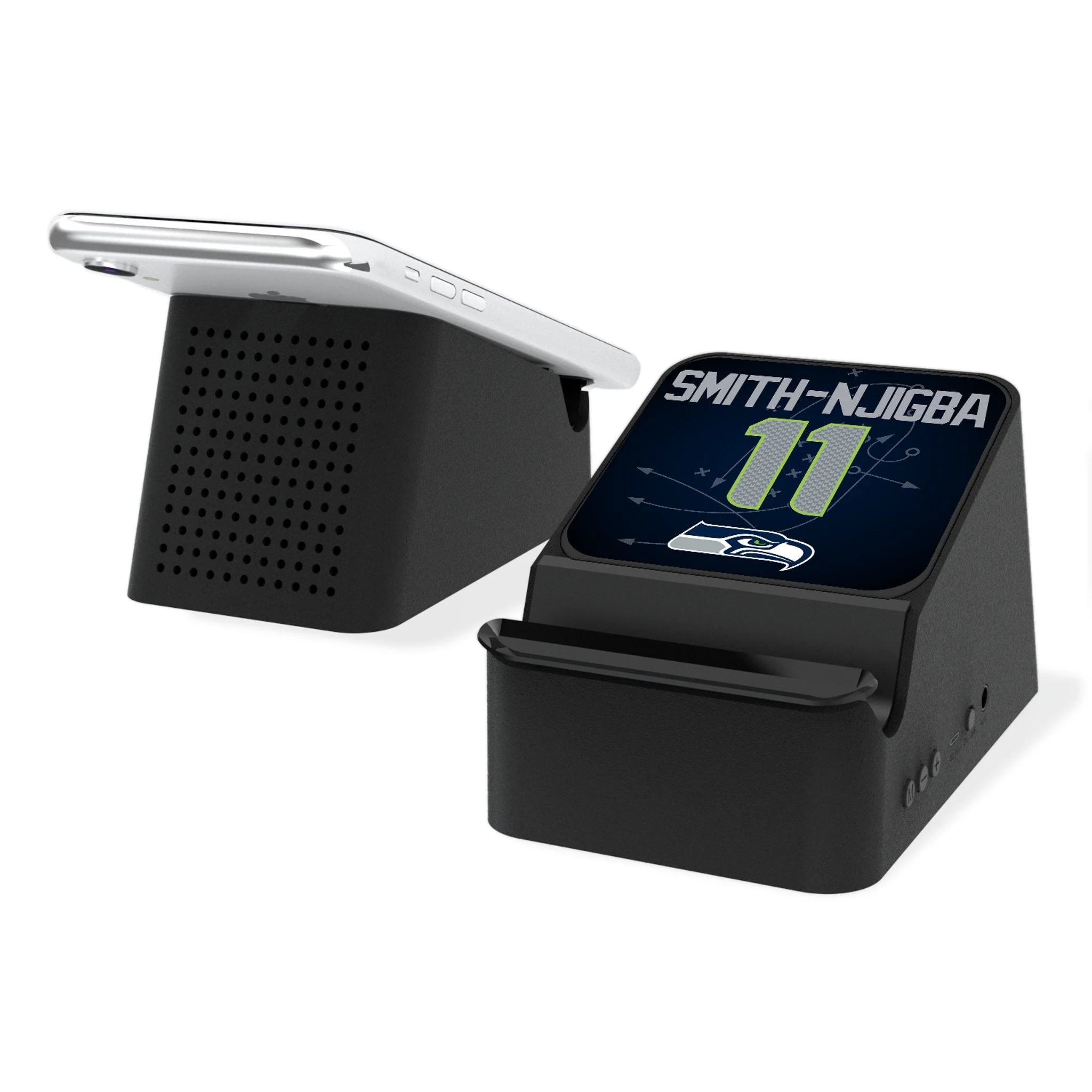 Jaxon Smith-Njigba Seattle Seahawks 11 Game Tactic Wireless Charging Station and Bluetooth Speaker