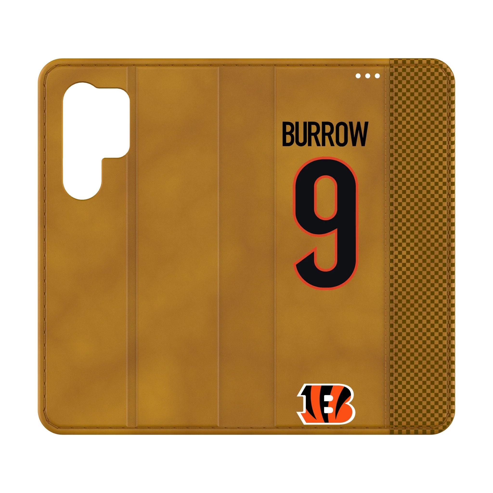 Joe Burrow Cincinnati Bengals 9 Game Tactic Folio Phone Case for Samsung Galaxy