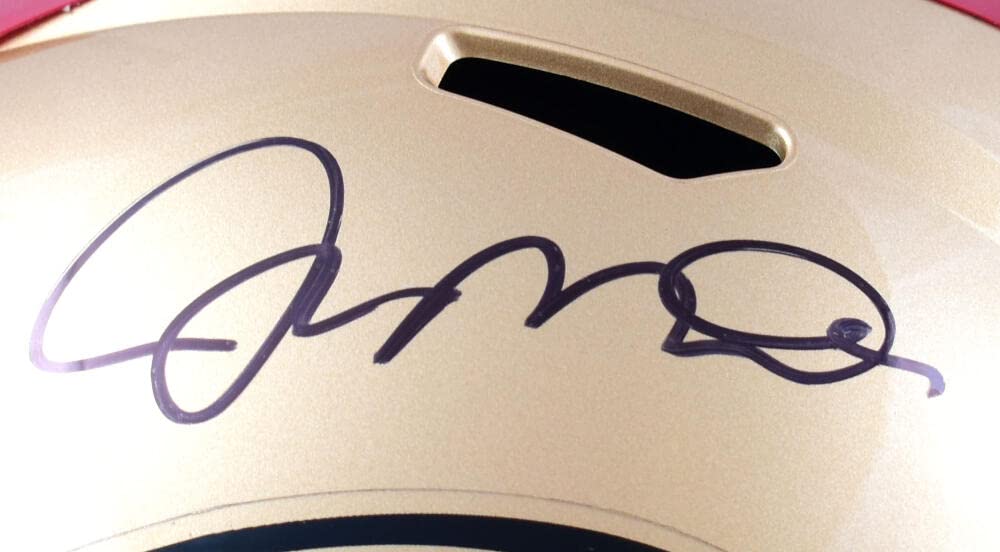 Joe Montana Autographed 49ers F/S Speed Helmet - Fanatics Black - Image 7