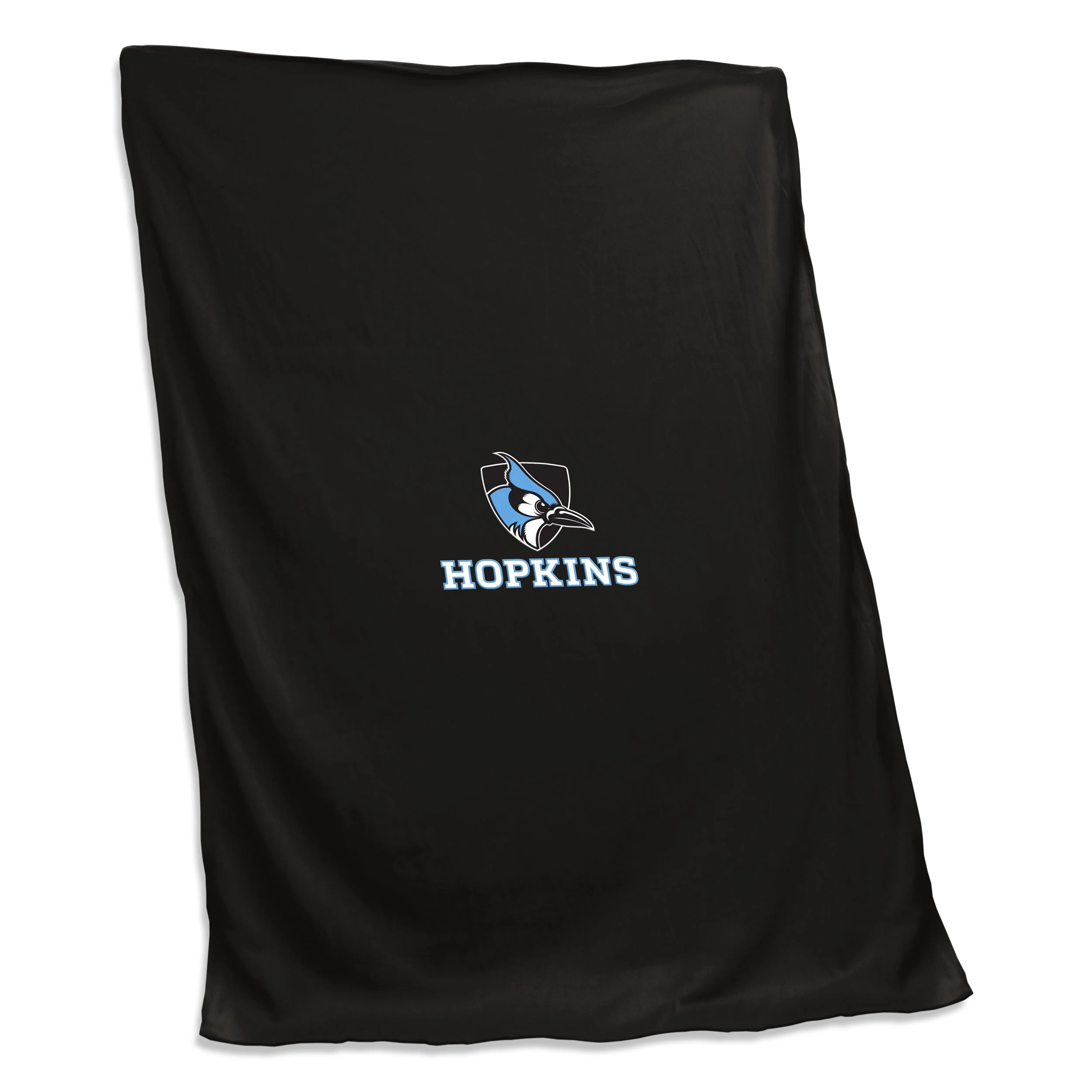 Johns Hopkins Black Screened Sweatshirt Blanket