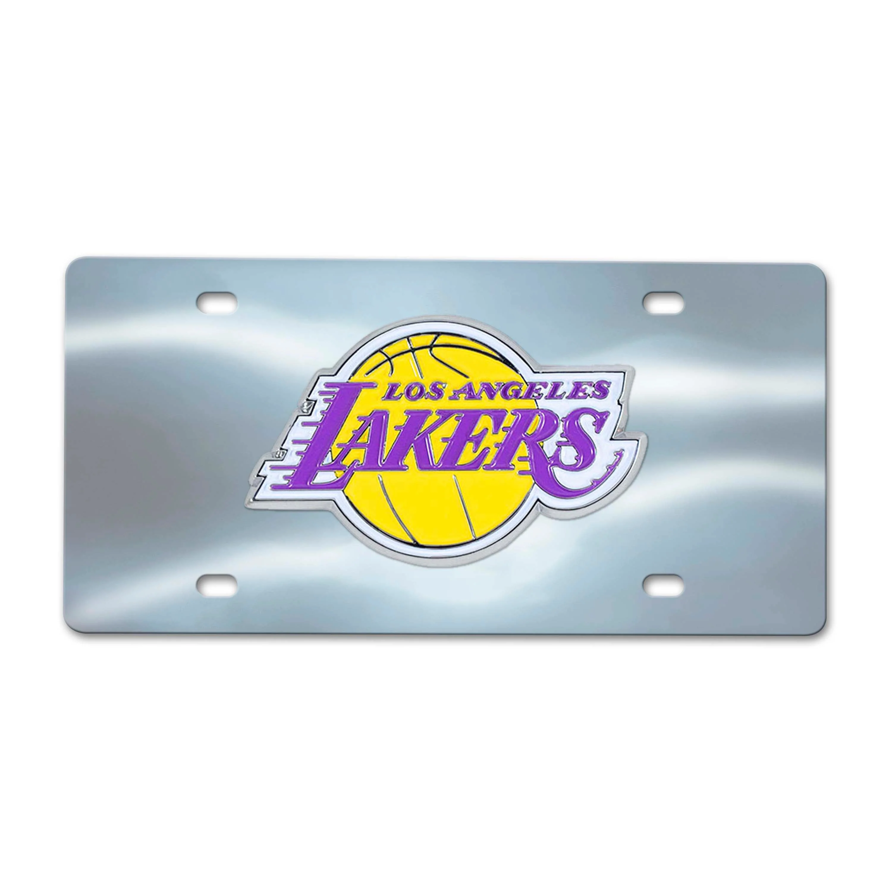 LA Lakers Chrome Diecast License Plate
