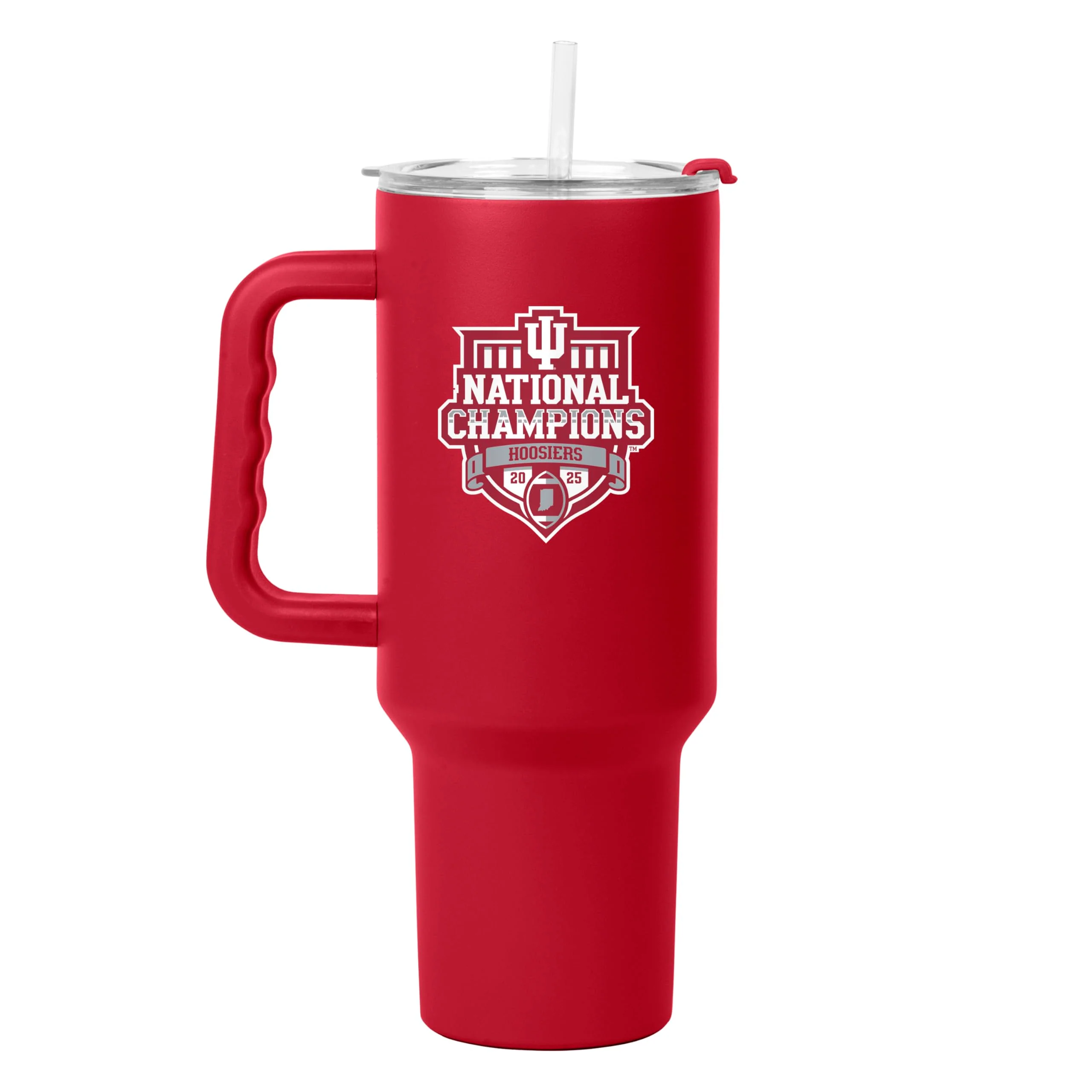 Logo Brands Indiana Hoosiers College Football Playoff National Champions 40 oz Stainless Steel Tumbler - Official CFP Champions Logo, Team Color & Great Gift For Fans - Image 2