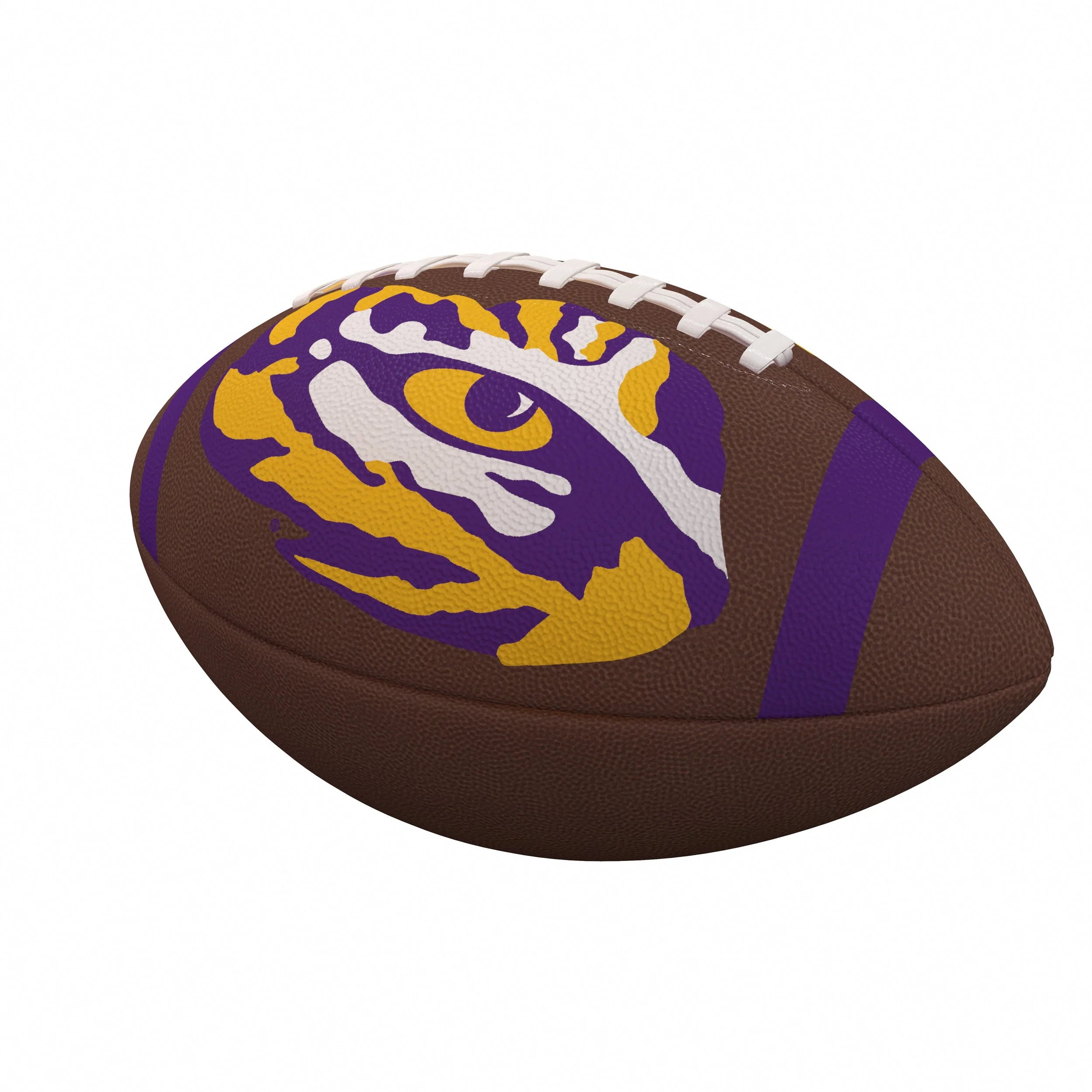 LSU Team Stripe Official-Size Composite Football