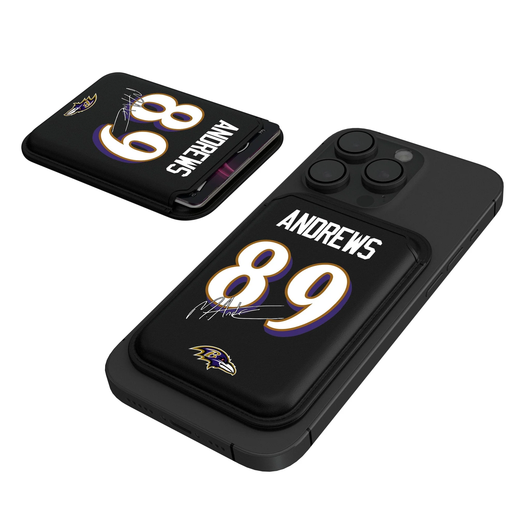 Mark Andrews Baltimore Ravens 89 Ready Black Magnetic Credit Card Wallet