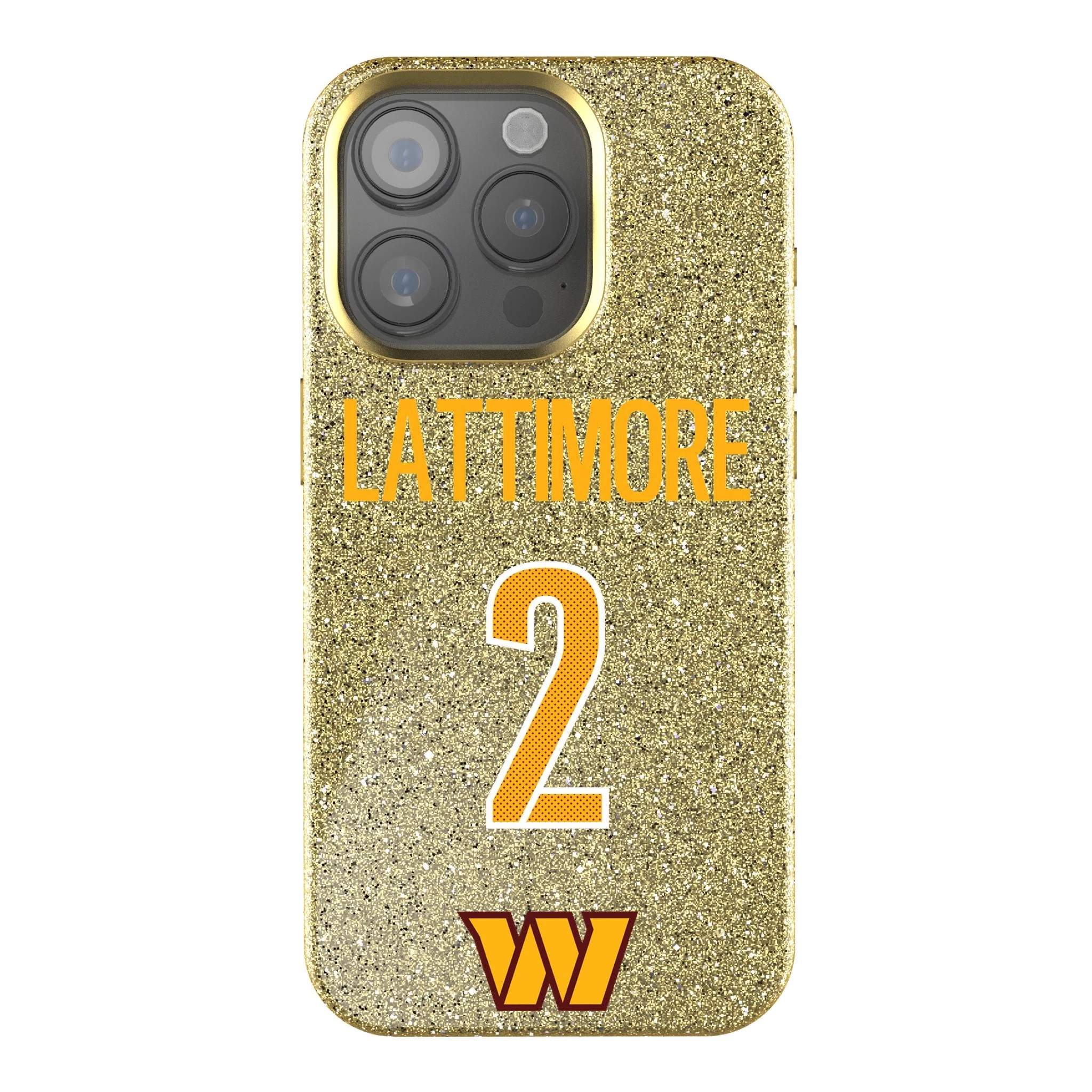 Marshon Lattimore Washington Commanders 2 Game Tactic Bling Phone Case for Apple iPhone