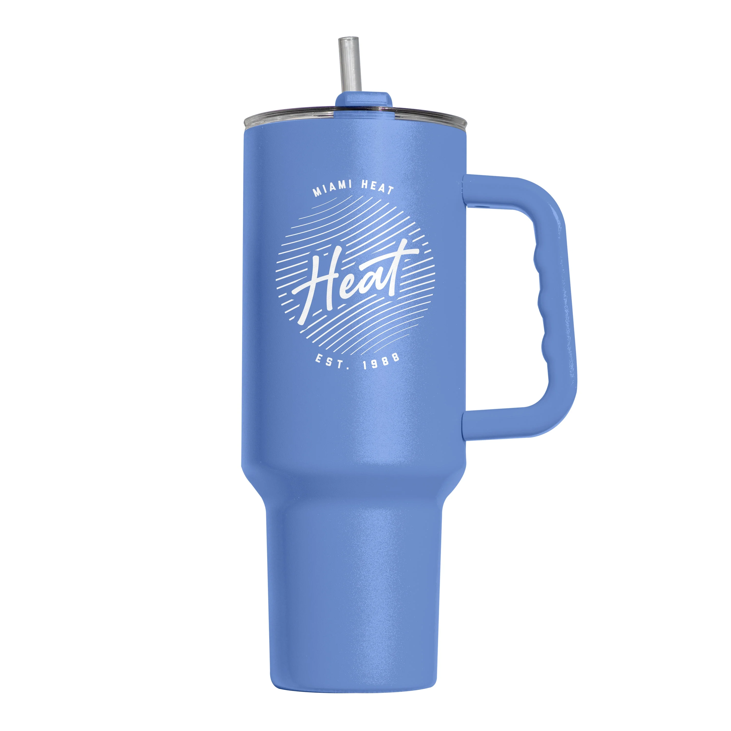 Miami Heat 40oz Retro Script Powder Coat Tumbler