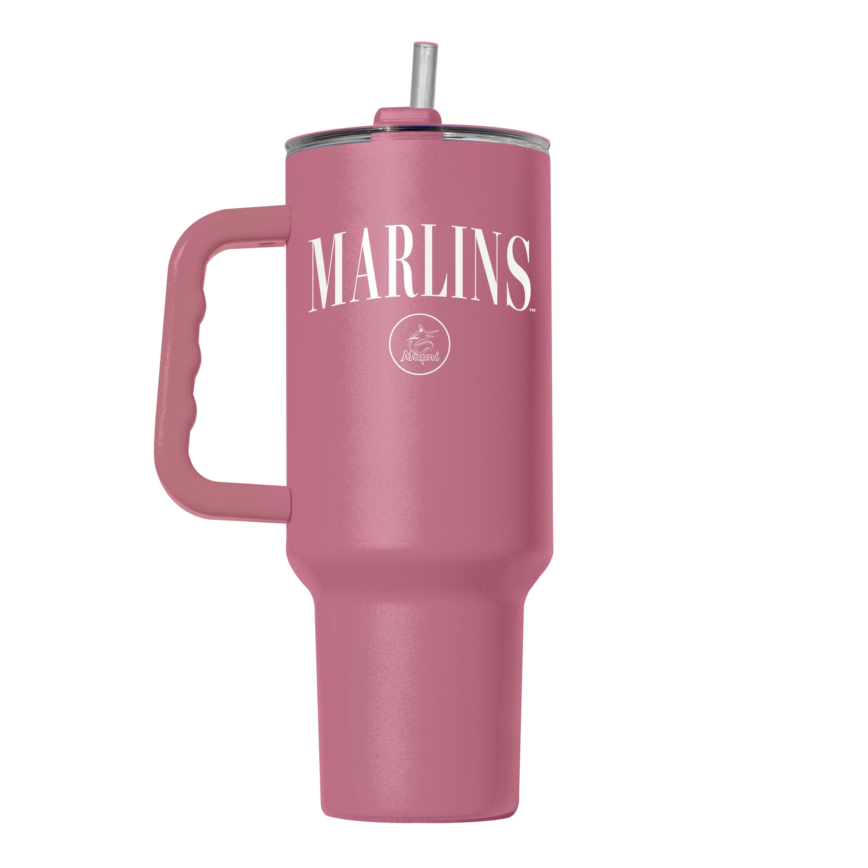 Miami Marlins 40oz Cinch Powder Coat Tumbler - Image 2