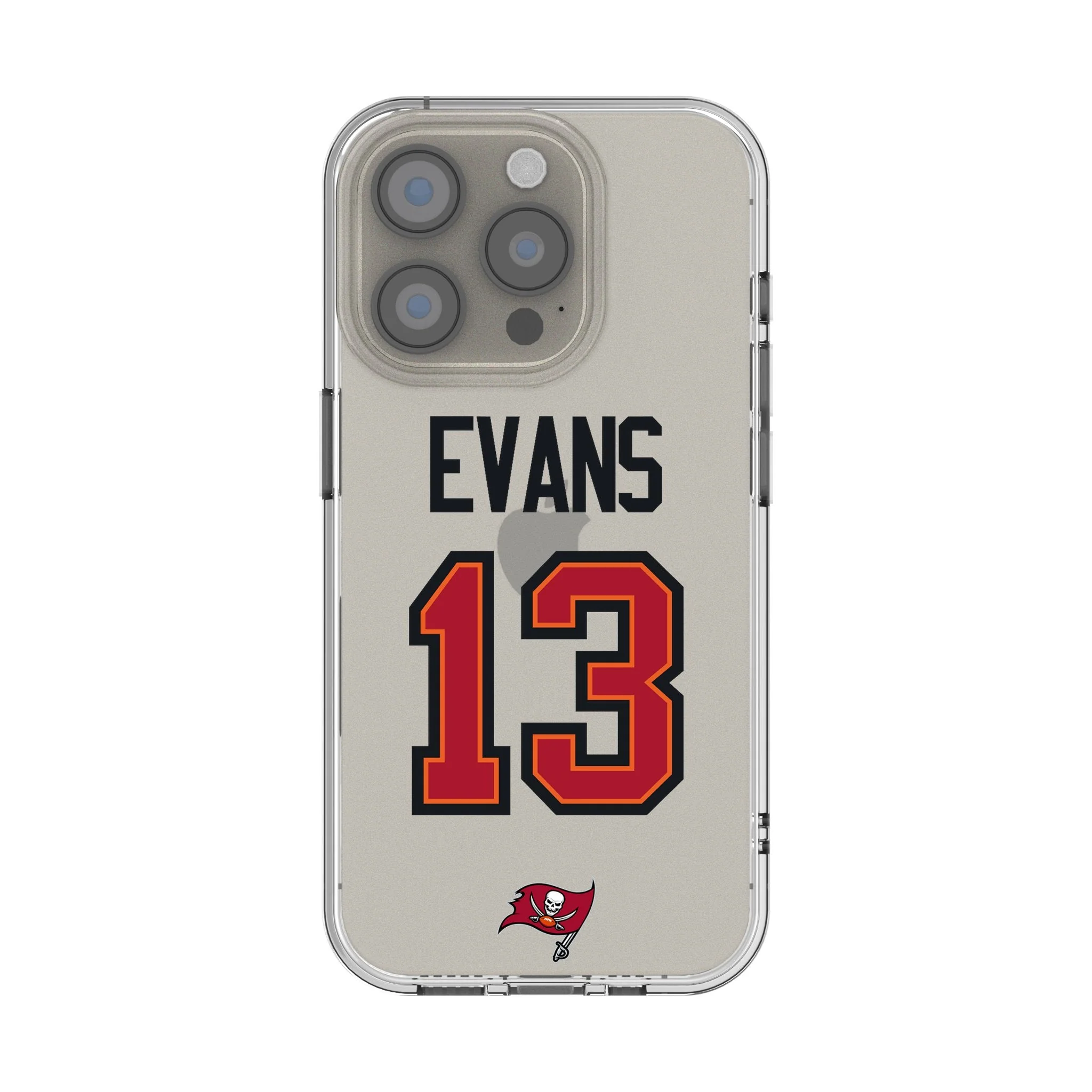 Mike Evans Tampa Bay Buccaneers 13 Game Tactic Clear Phone Case for Apple iPhone