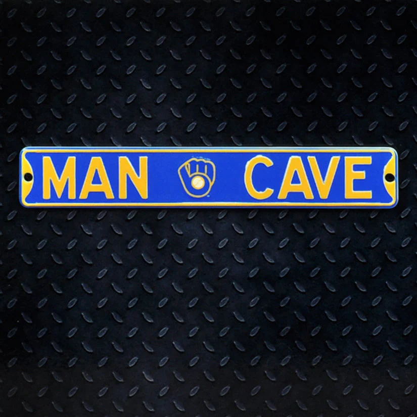 Milwaukee Brewers - MAN CAVE Steel Super Magnet