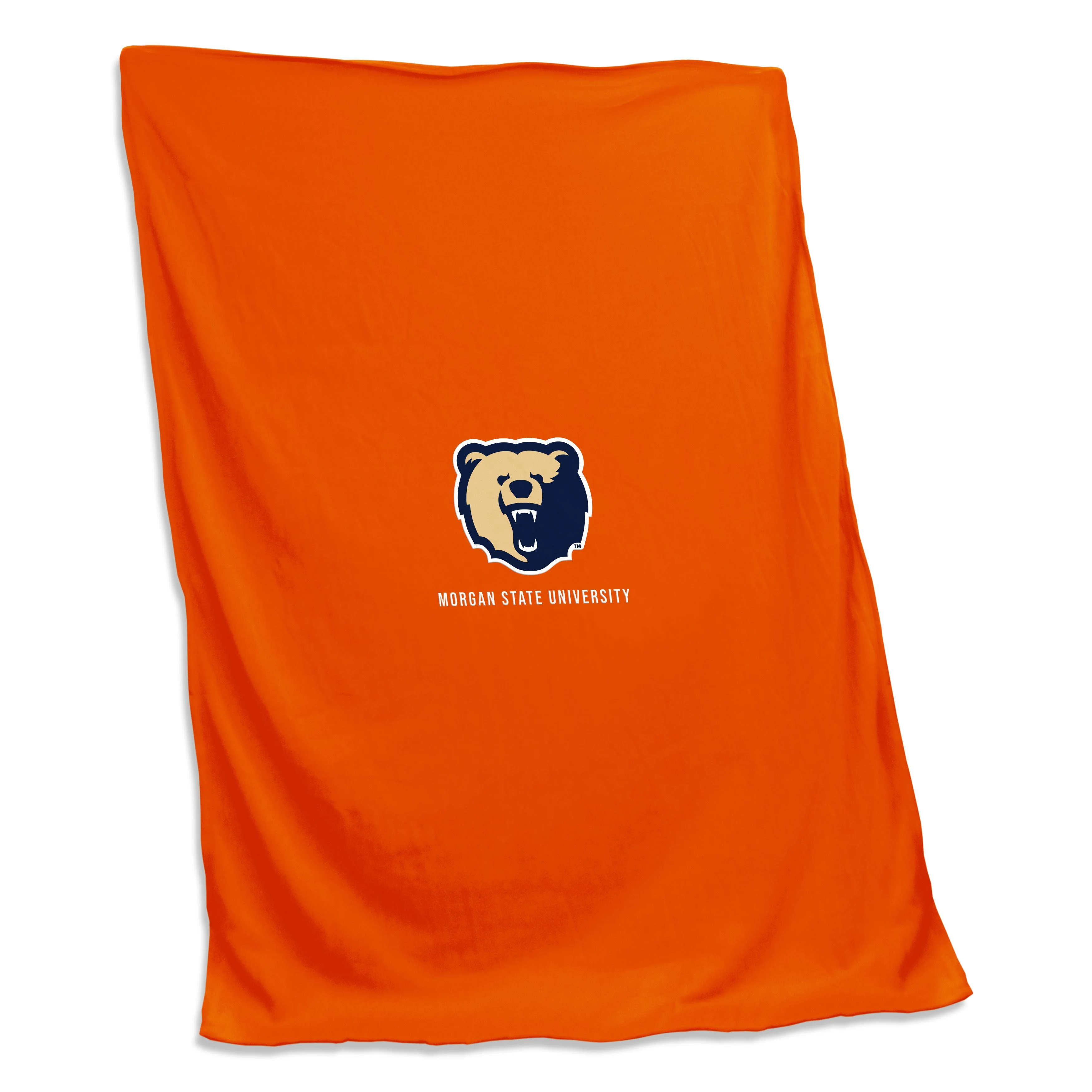 Morgan State Orange Screened Sweatshirt Blanket