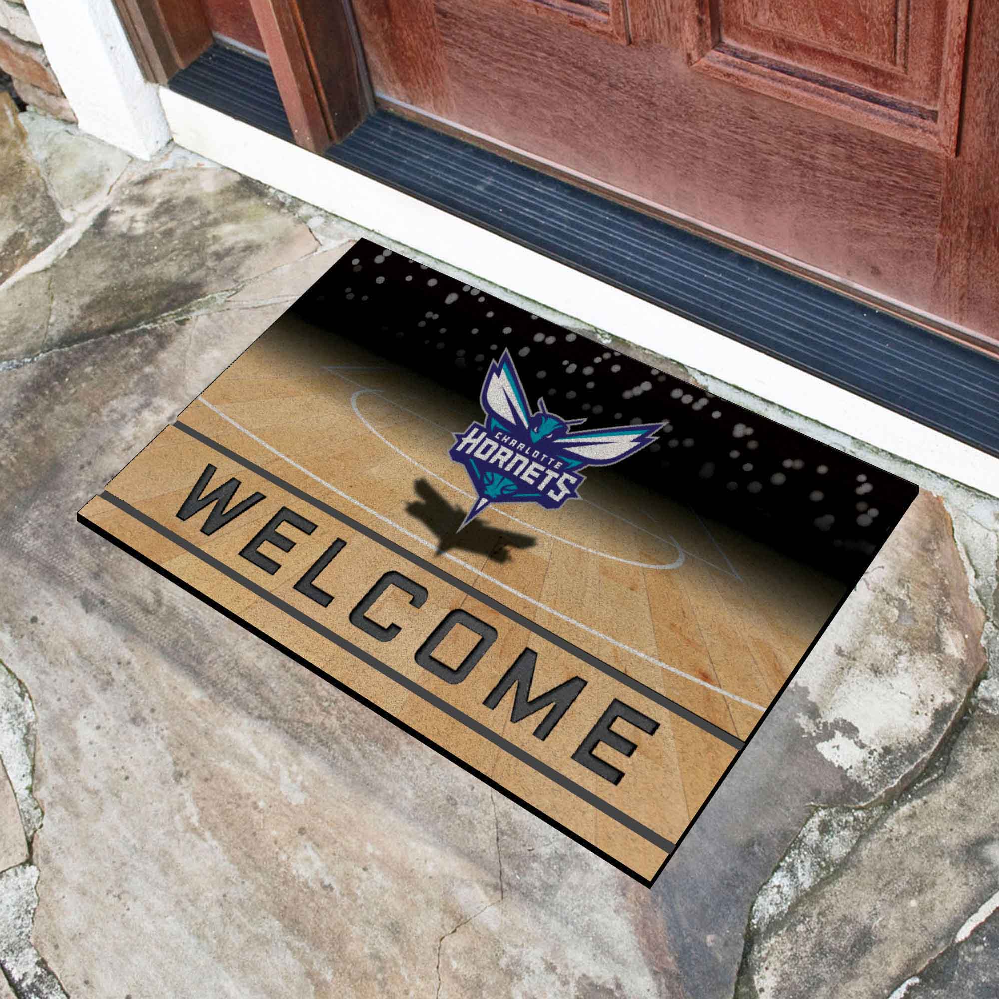 NBA - Charlotte Hornets Crumb Rubber Door Mat - Image 2
