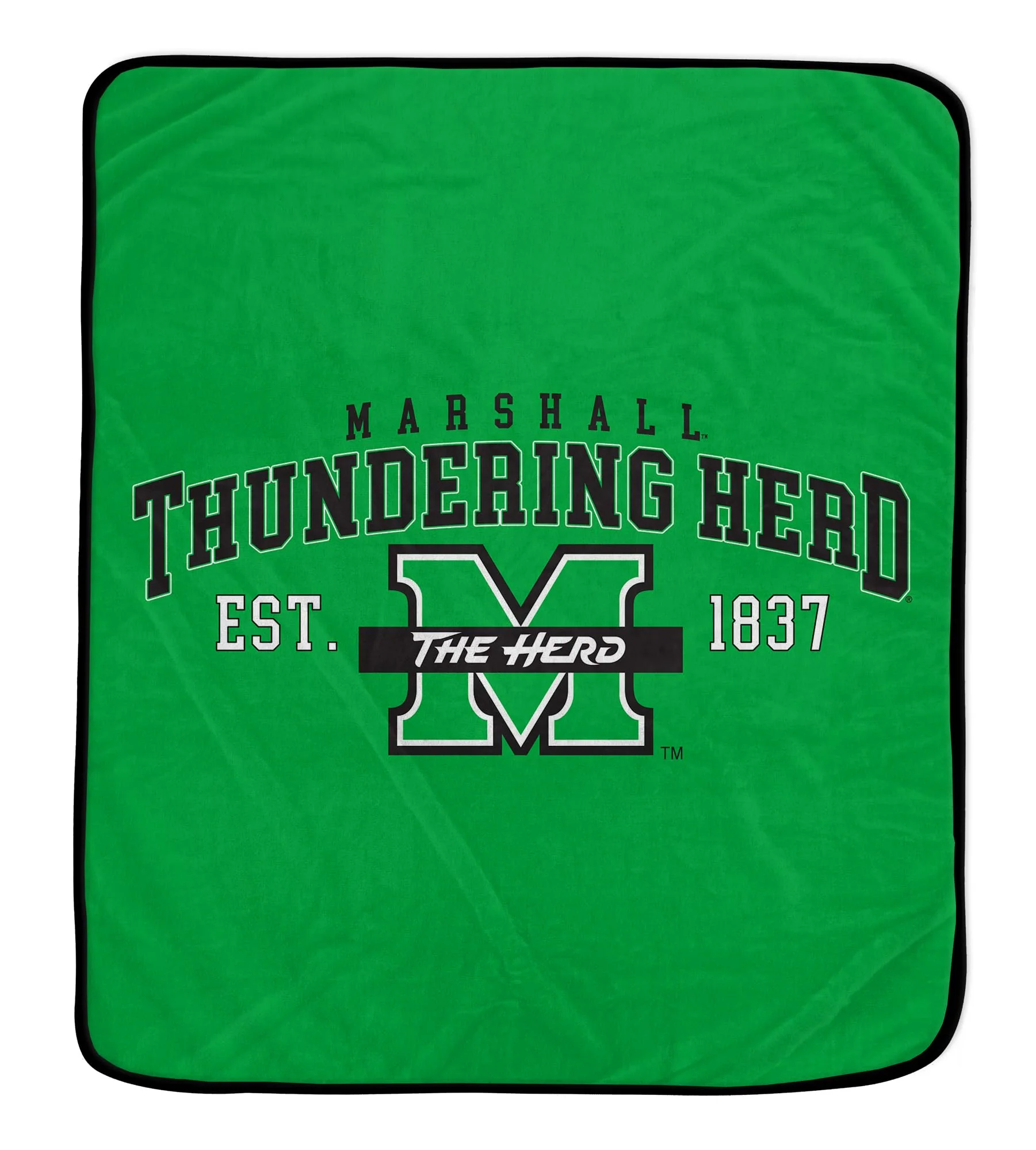 NCAA Marshall Thundering Herd Vintage Arch Block Ultra Soft Blanket