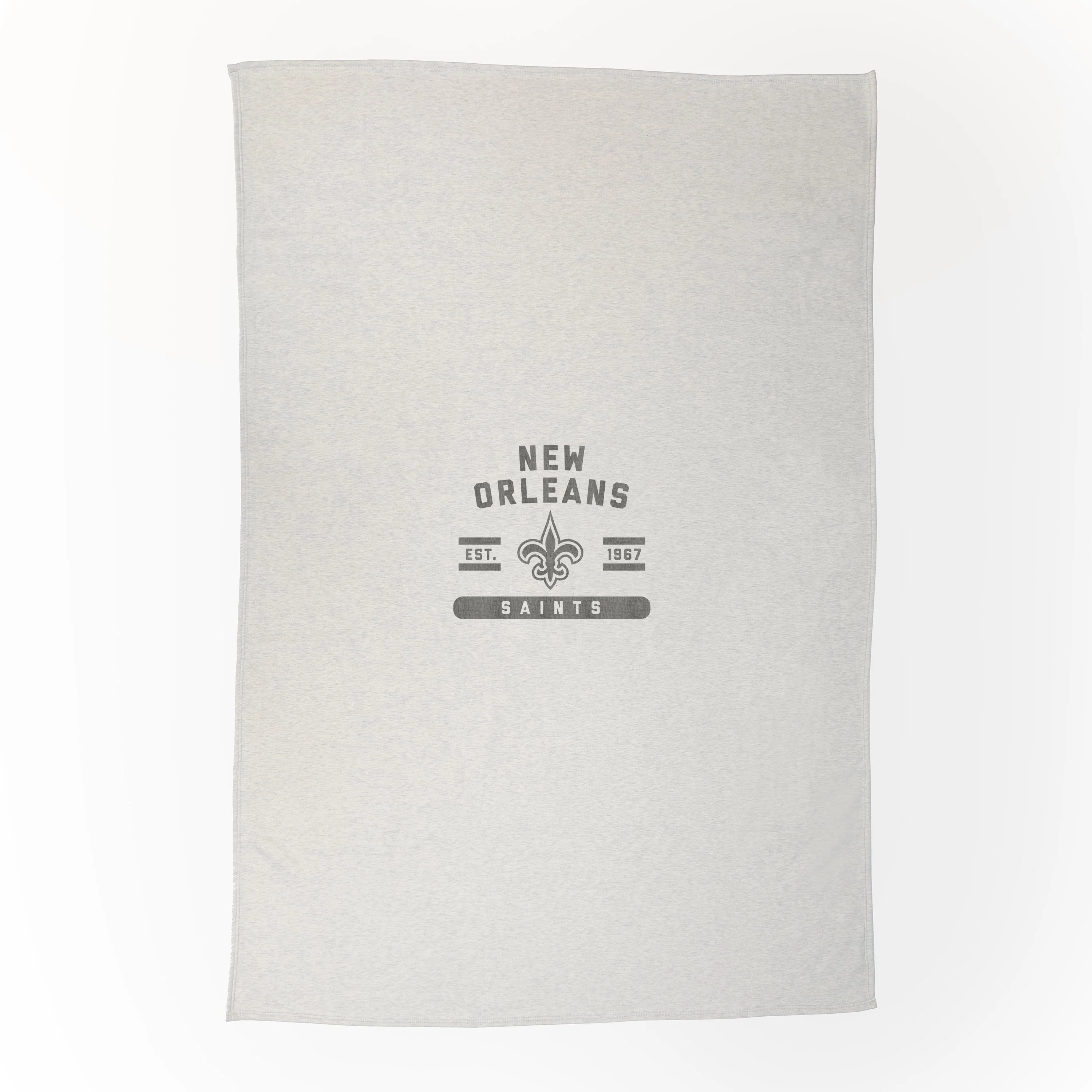New Orleans Saints Oatmeal Sweatshirt Blanket
