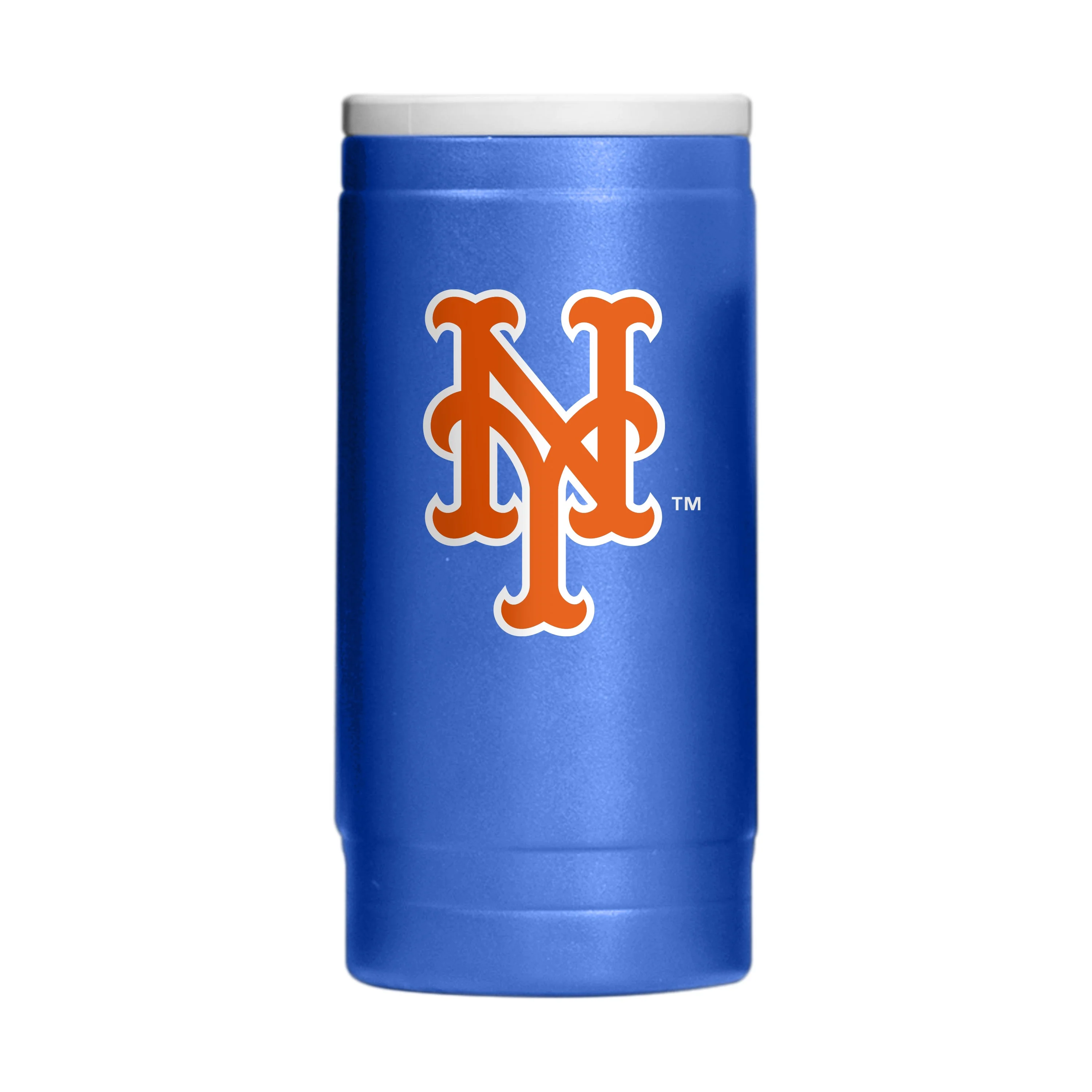 New York Mets Flipside Powder Coat Slim Can Coolie