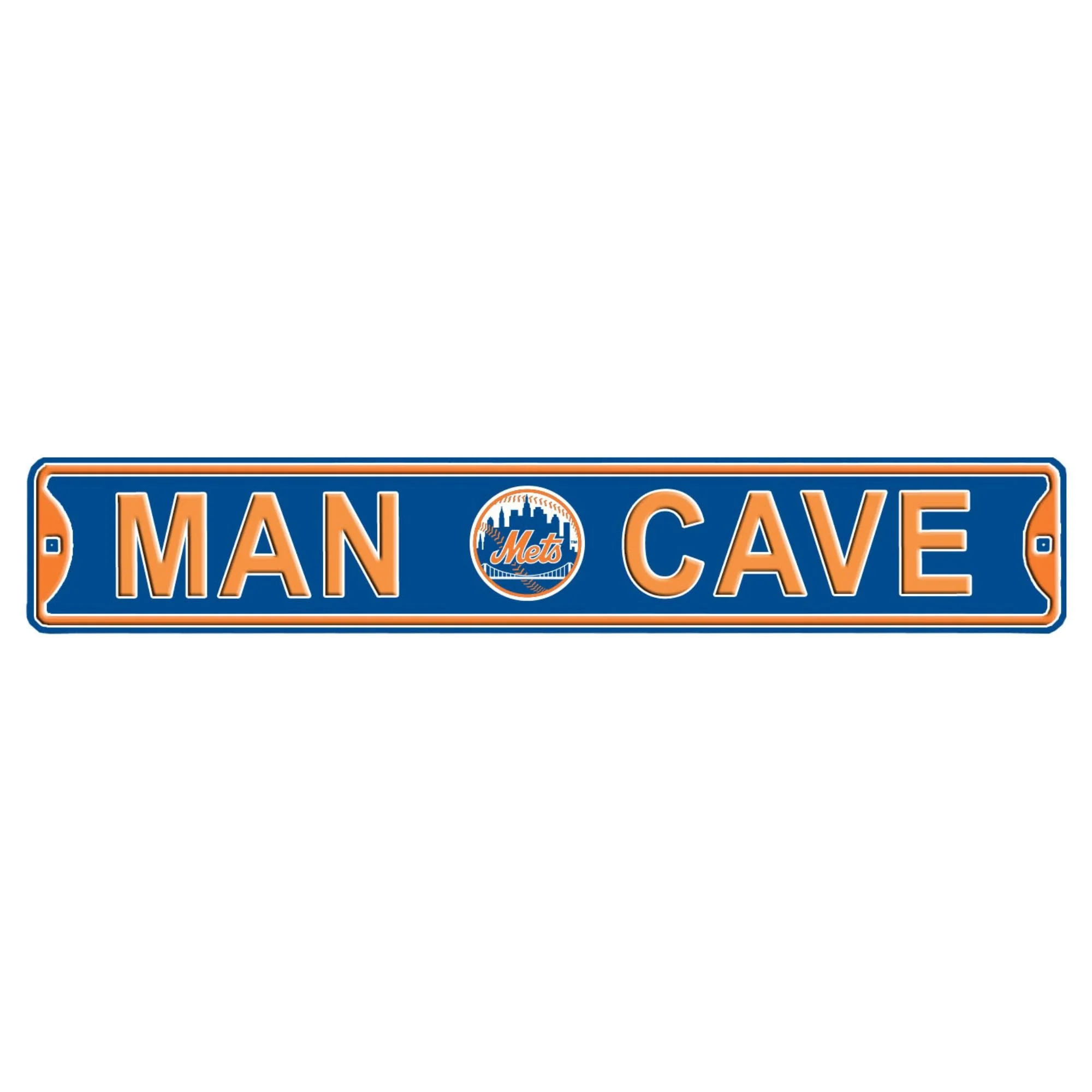 New York Mets- MAN CAVE - Embossed Steel Street Sign