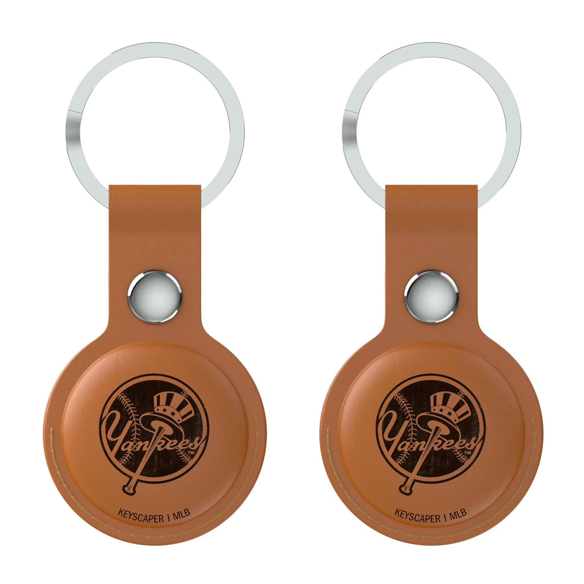 New York Yankees Burn Brown Airtag Holder 2-Pack