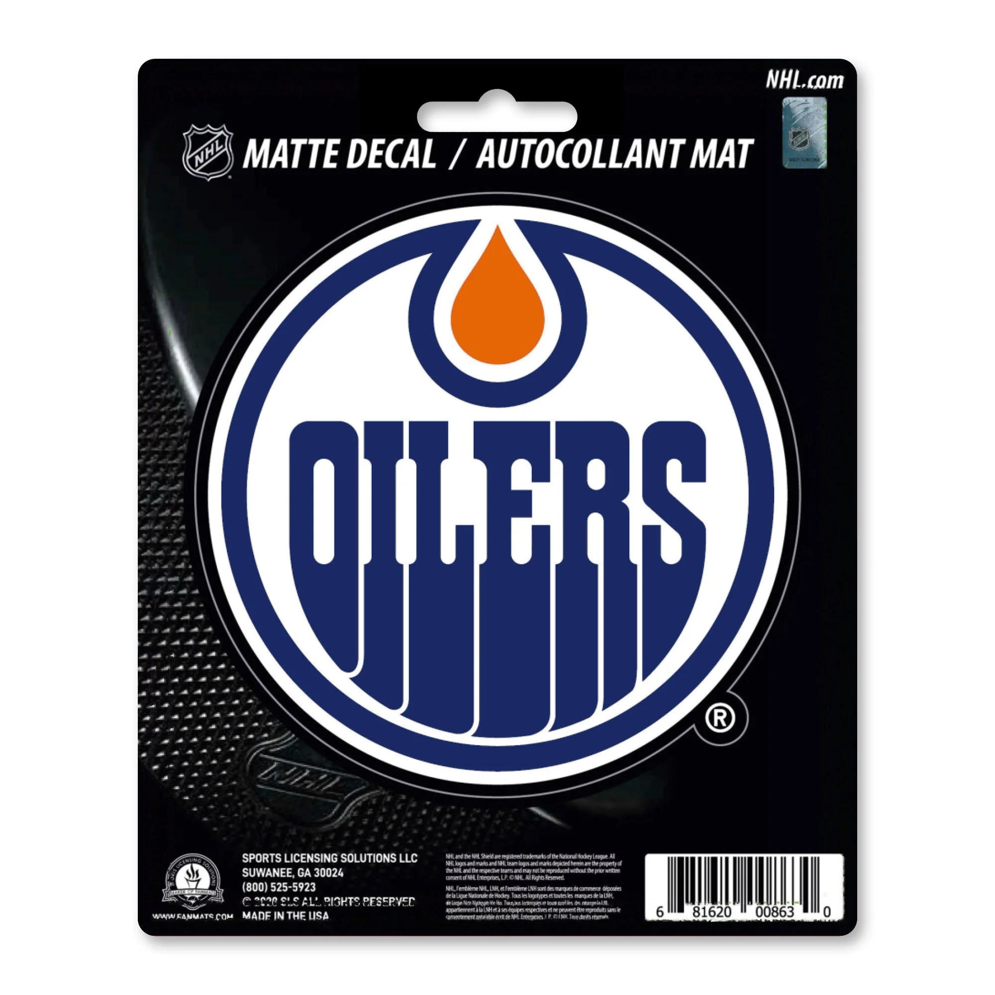 NHL - Edmonton Oilers Matte Decal