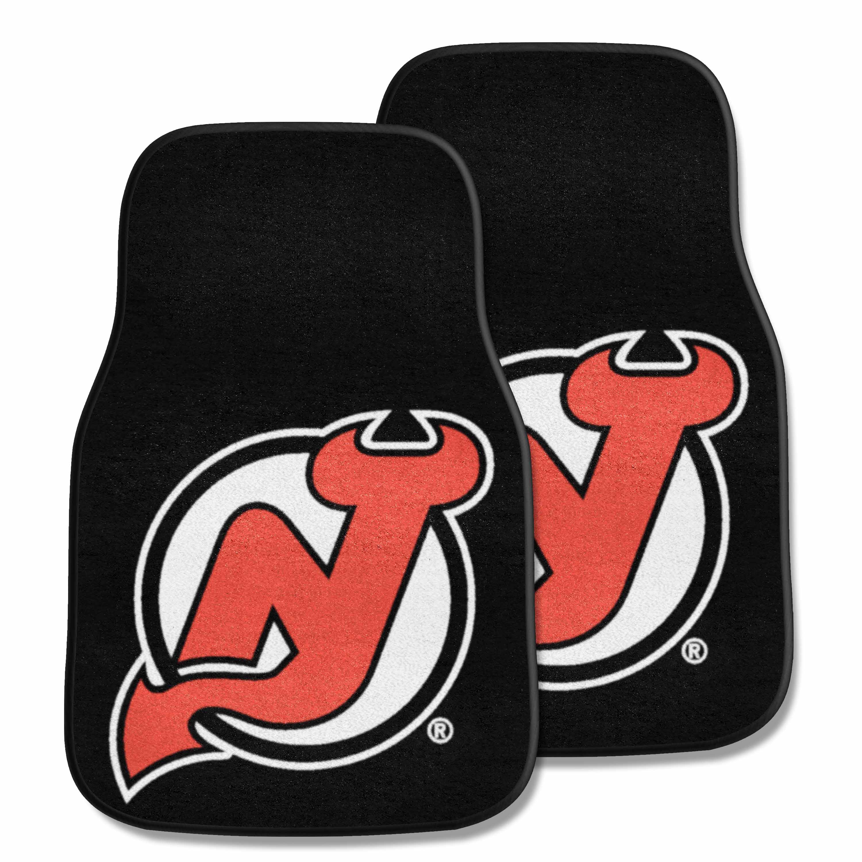 NHL - New Jersey Devils 2-pc Carpet Car Mat Set