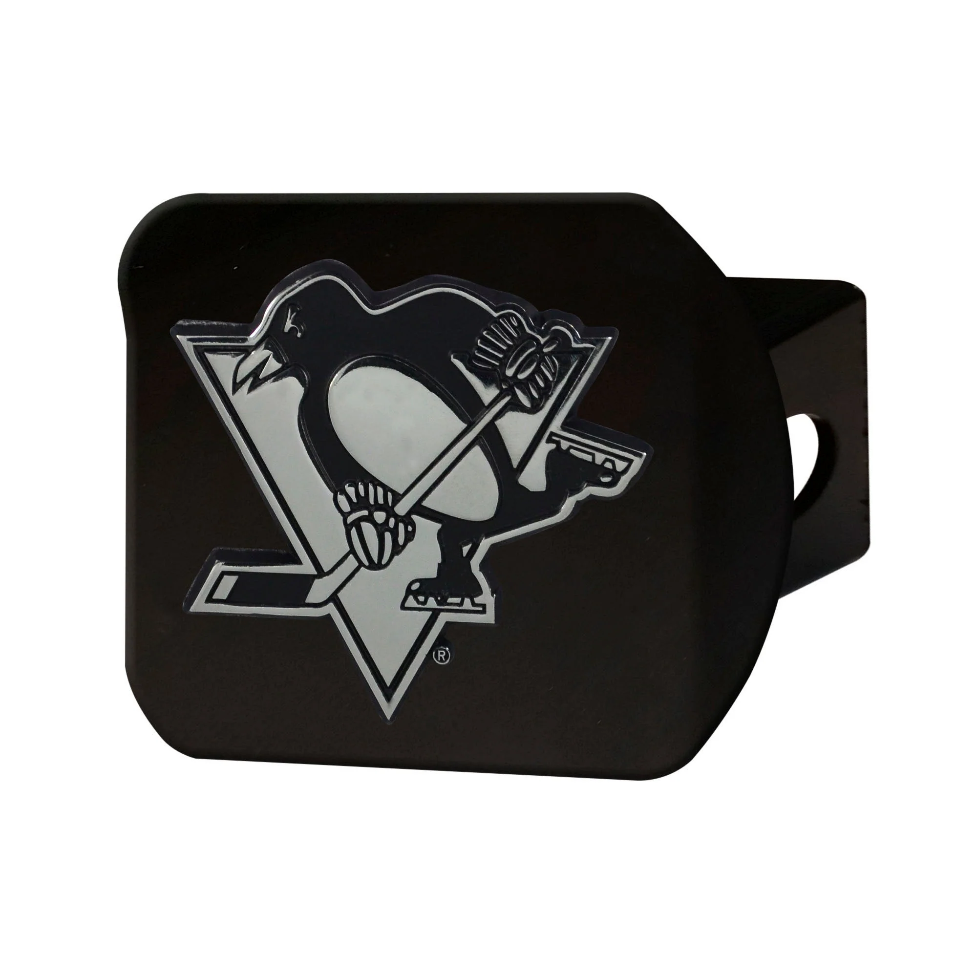NHL - Pittsburgh Penguins Chrome on Black Hitch Cover