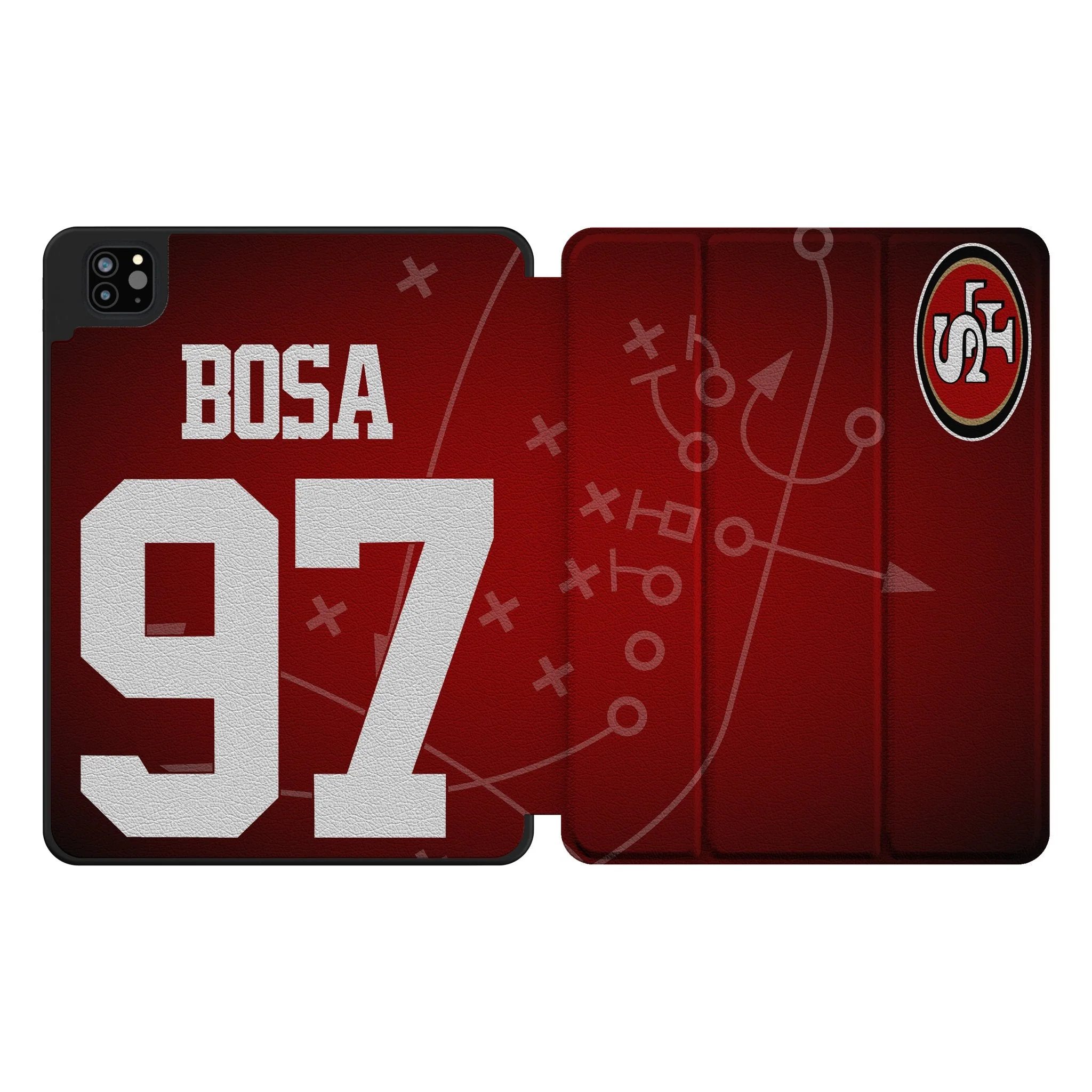 Nick Bosa San Francisco 49ers 97 Ready Tablet Case for Apple iPad