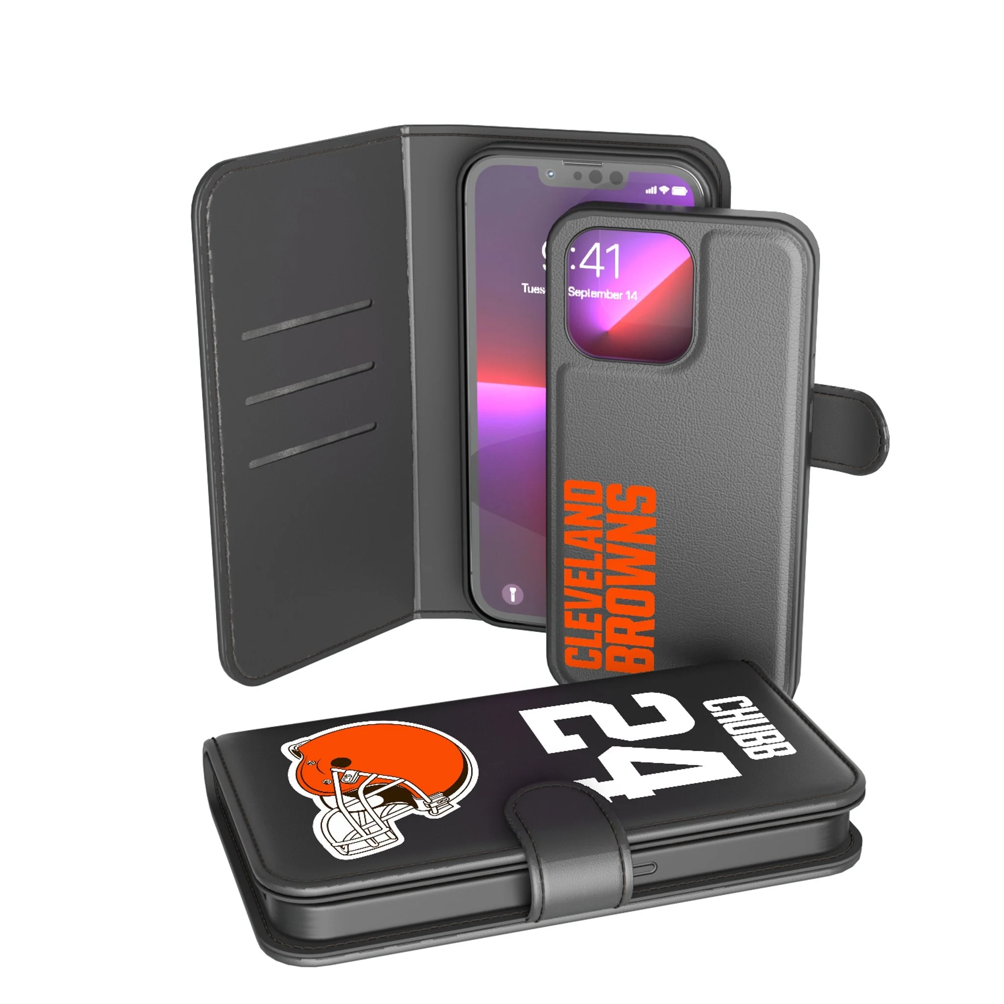Nick Chubb Cleveland Browns 24 Ready Wallet Phone Case
