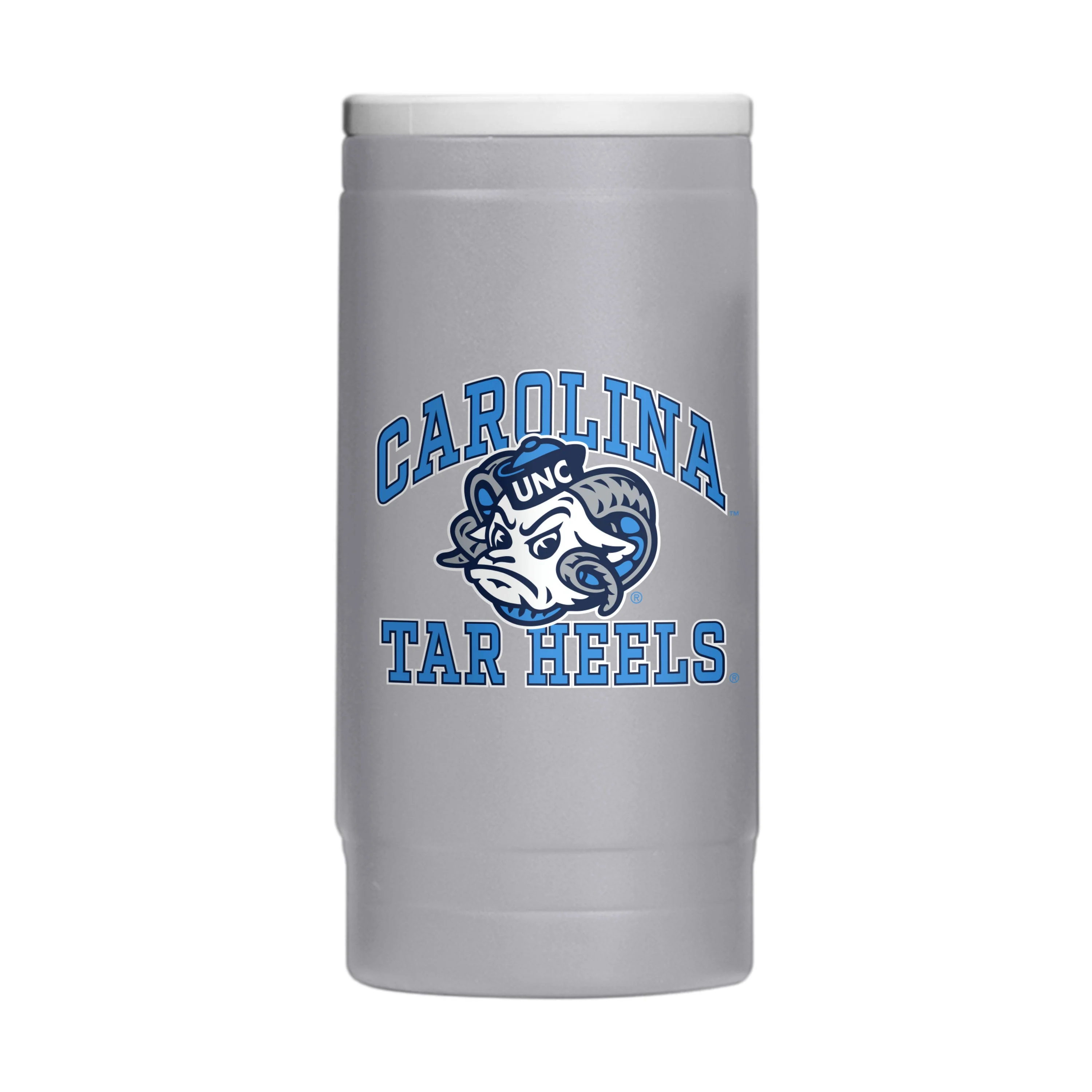 North Carolina 12oz Athletic Powder Coat Slim Can Coolie